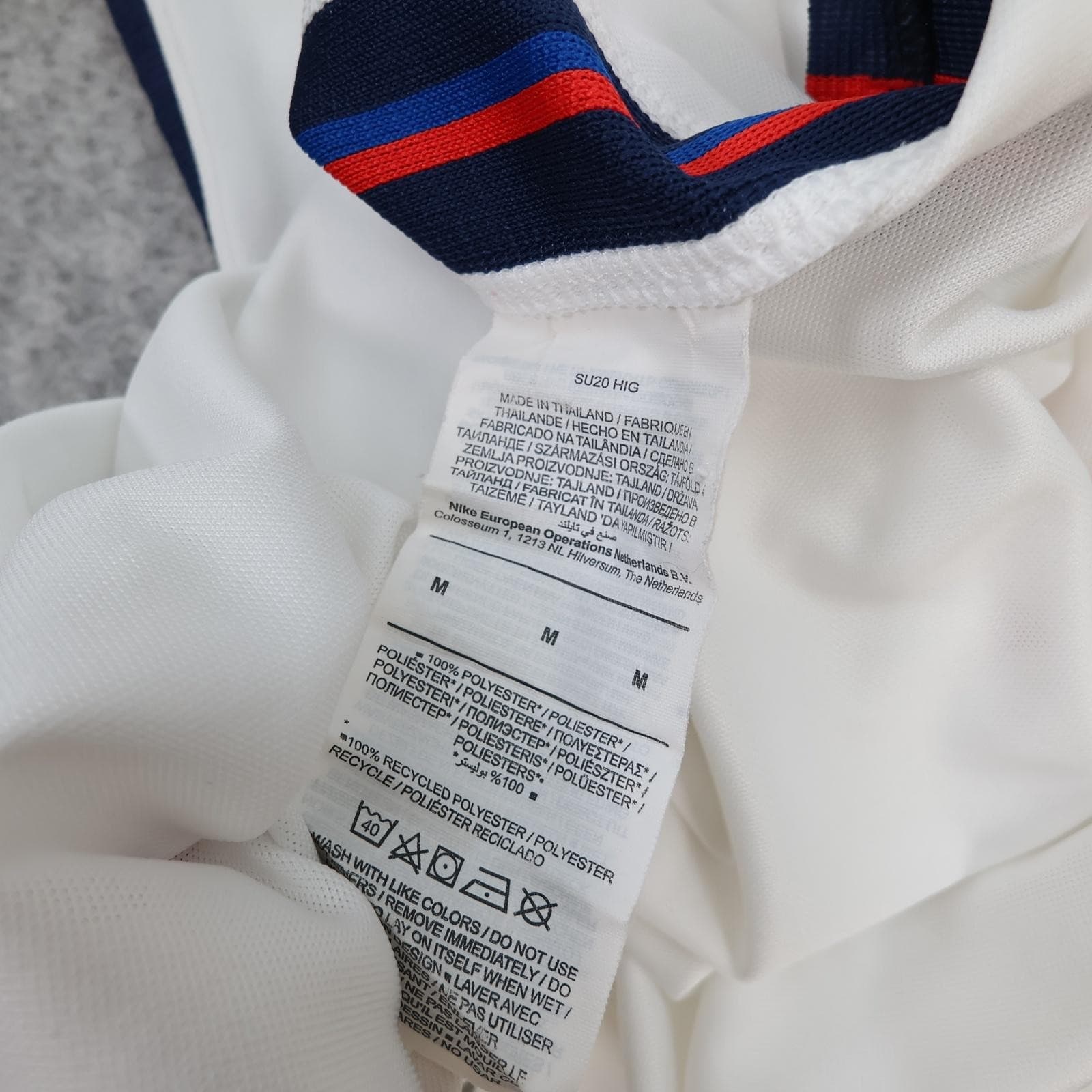 England Home Shirt Mens Medium White 2020 2021 Football Nike Saka 25 Jersey photo 15
