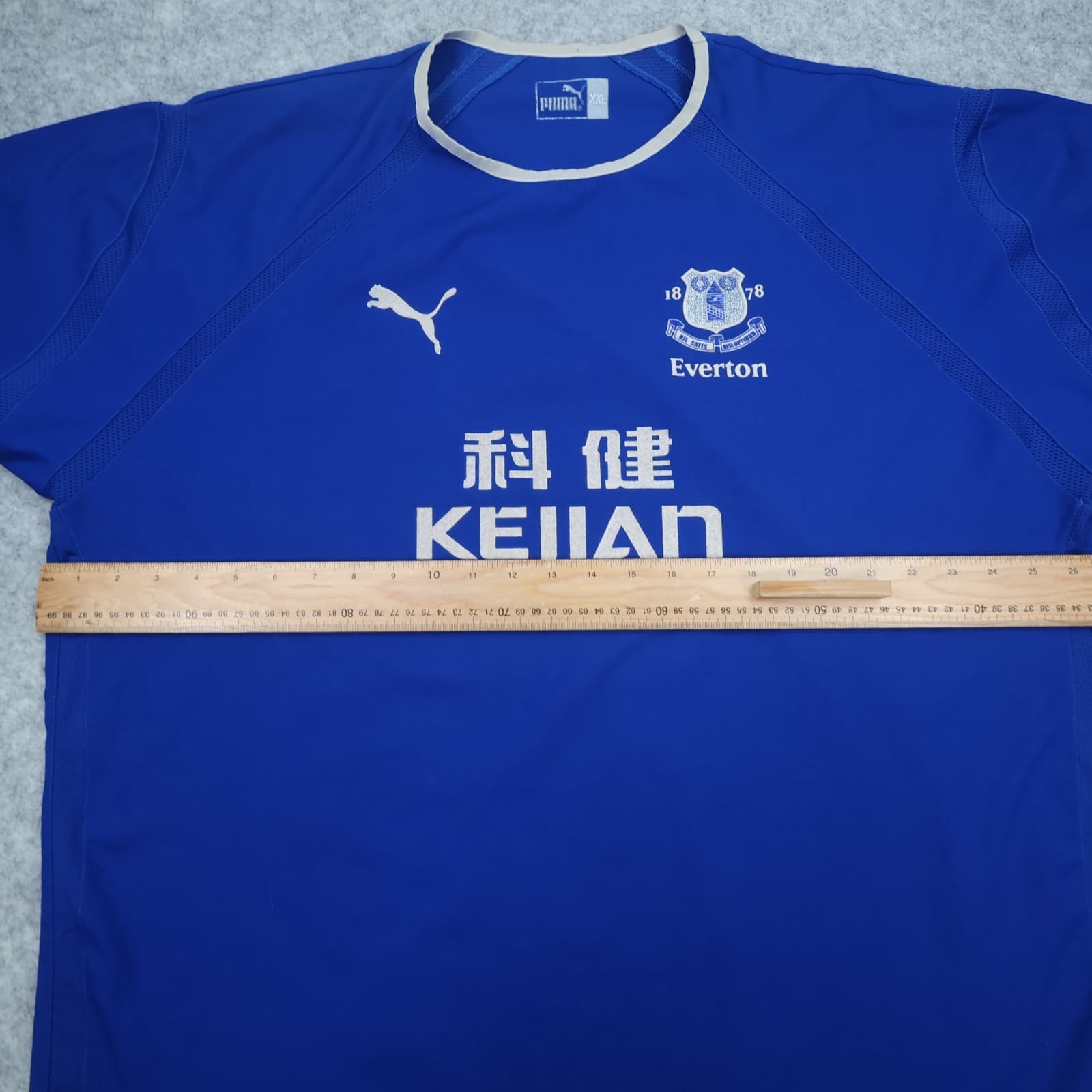 Vintage Everton Shirt 2XL Blue Home Kit 2003 2004 Puma Soccer Jersey XXL photo 9