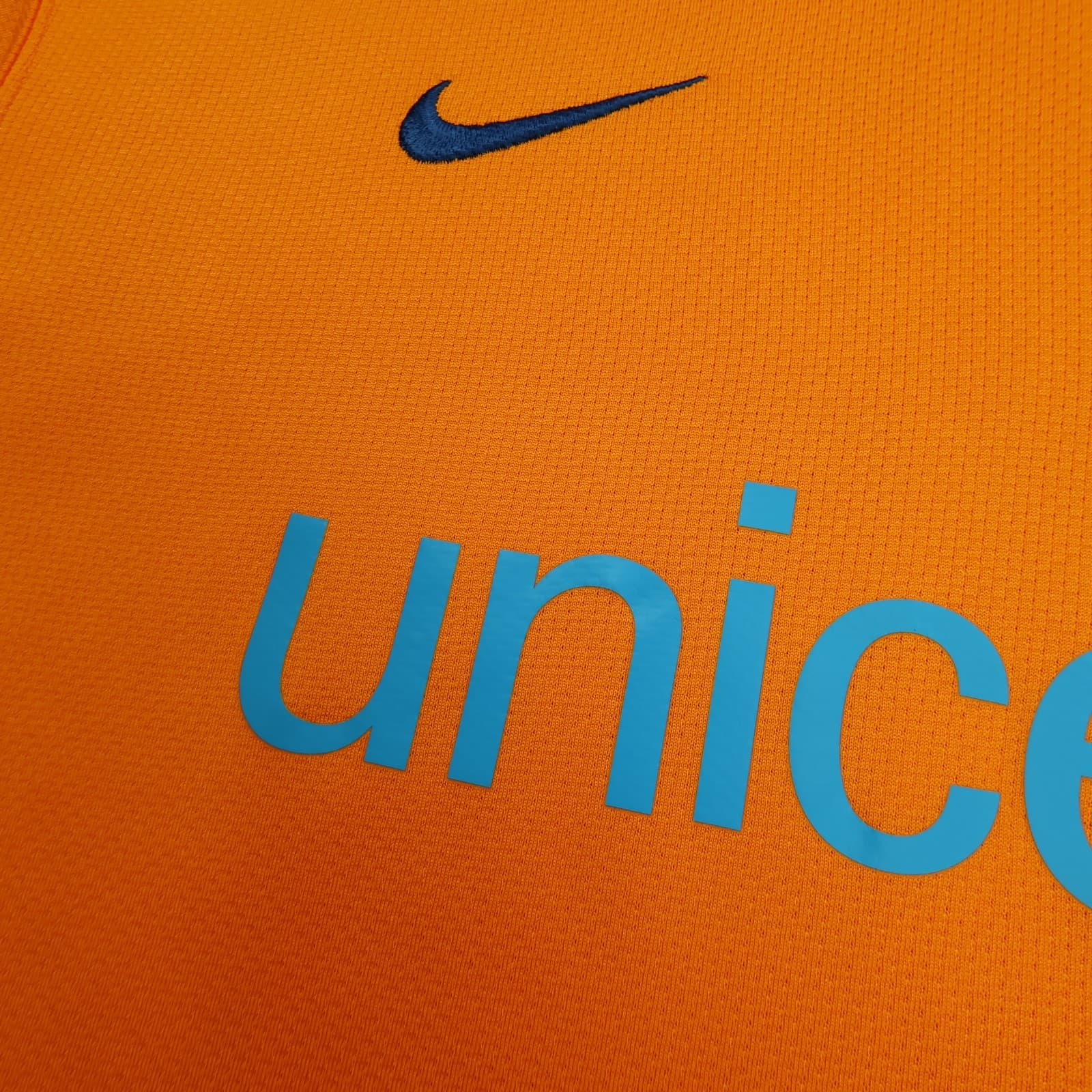 Barcelona Shirt Large Orange Away 2006 2008 Nike Football Diego Maradona Jersey photo 4
