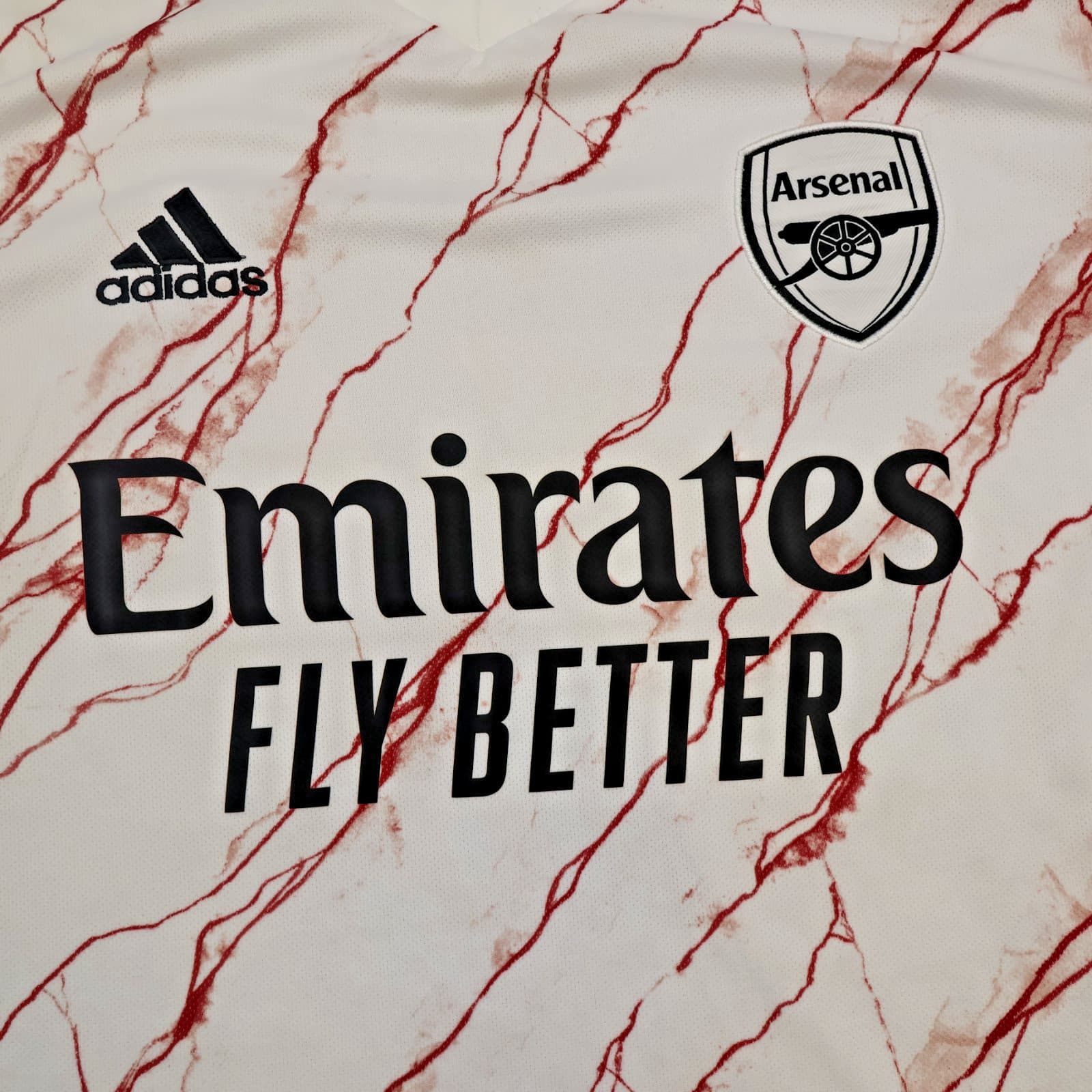Arsenal Shirt Large White Away Kit 2021 2022 Adidas Jersey Soccer Bukayo Saka 7 photo 5