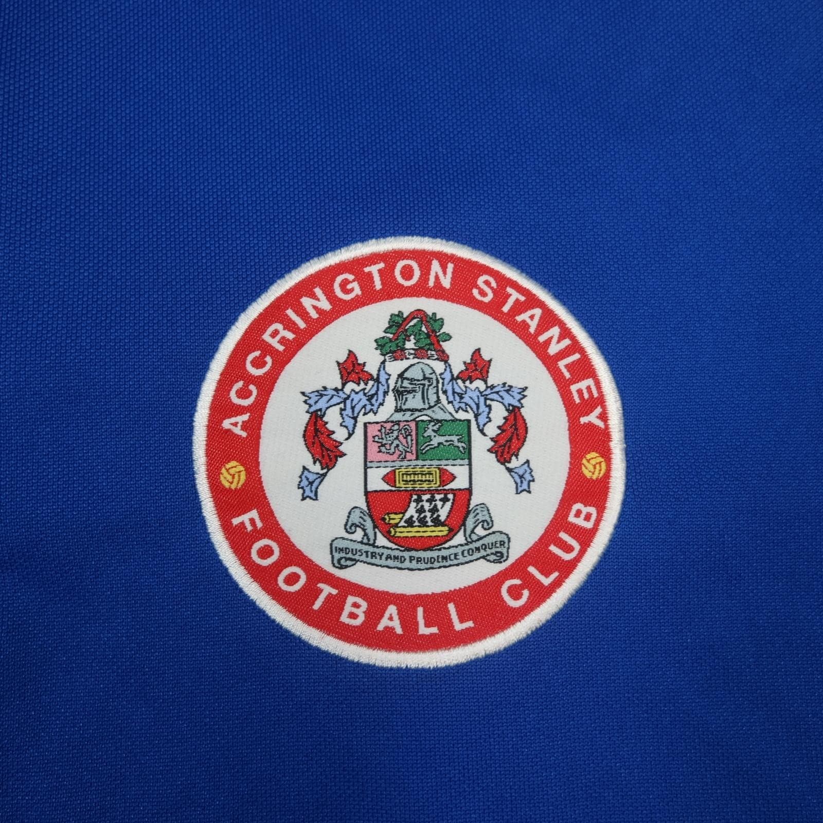 Accrington Stanley Training Top Mens Small Blue EFL Football Adidas 1/4 Zip photo 3