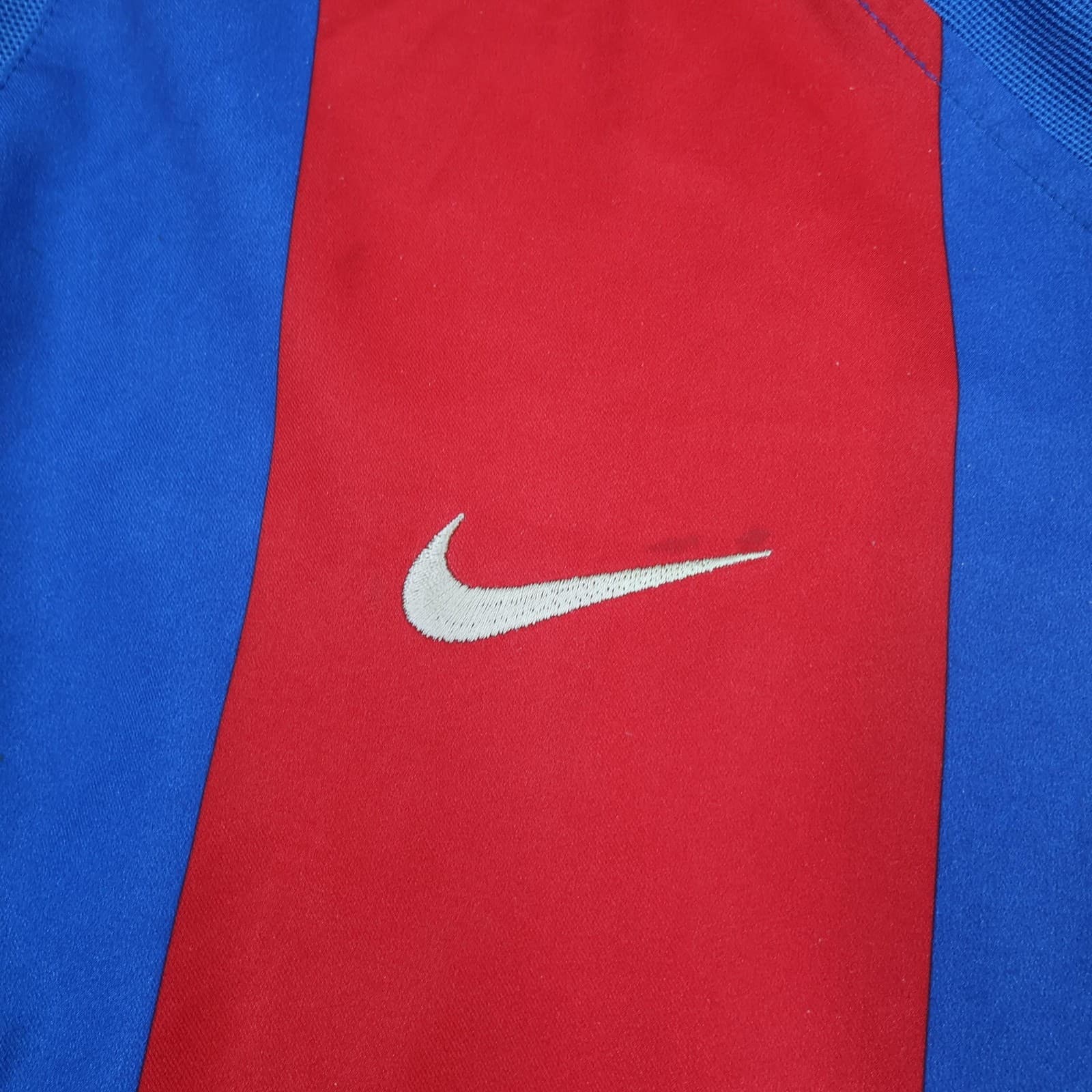 Vintage Barcelona Shirt Mens Large 2002 2003 Home Soccer Jersey Nike LFP La Liga photo 4