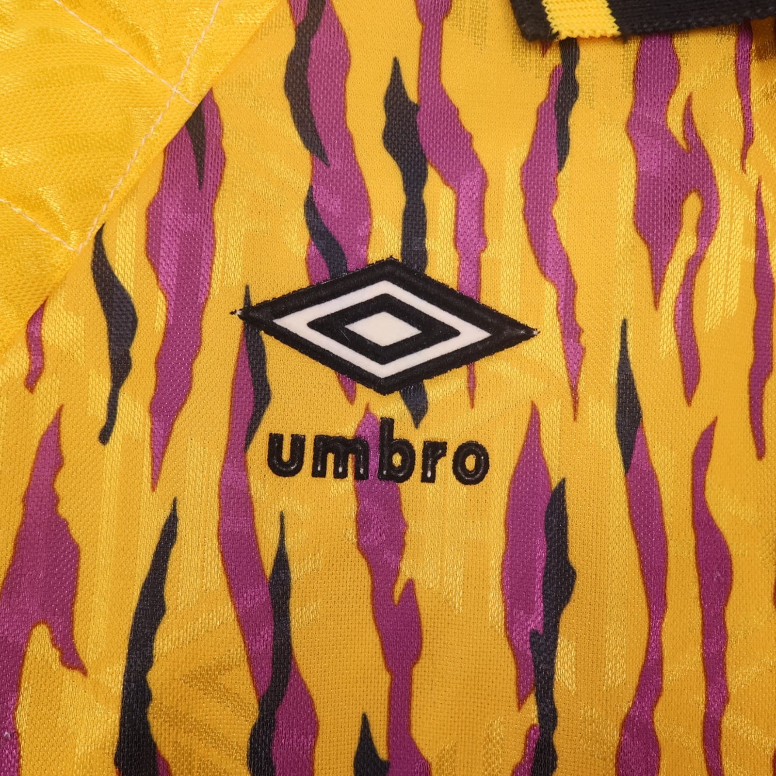 Vintage Tottenham Hotspur Shirt Small Yellow GoalKeeper Kit 1991 1993 Umbro 90s photo 4