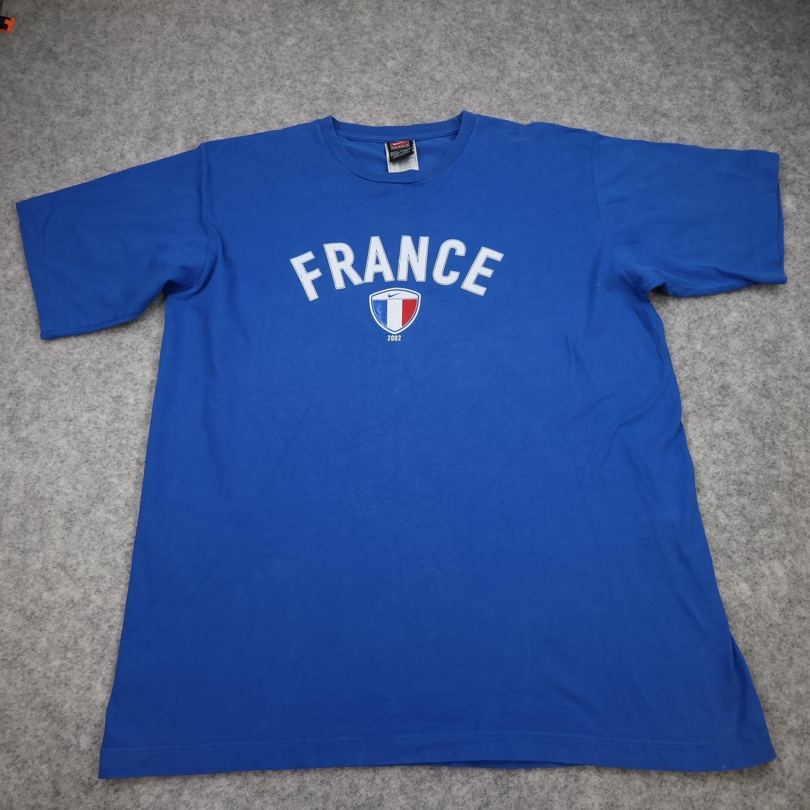 Vintage France Training Shirt Mens XL Blue 2002 Football Nike Henry 12 00s