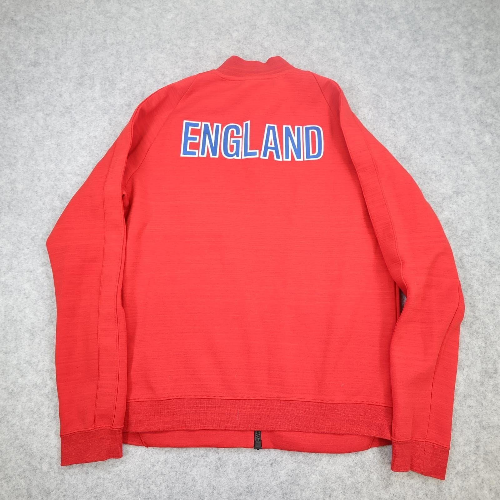 England Jacket Mens Medium Red 2014 2015 Nike Track Top Training Full Zip photo 2