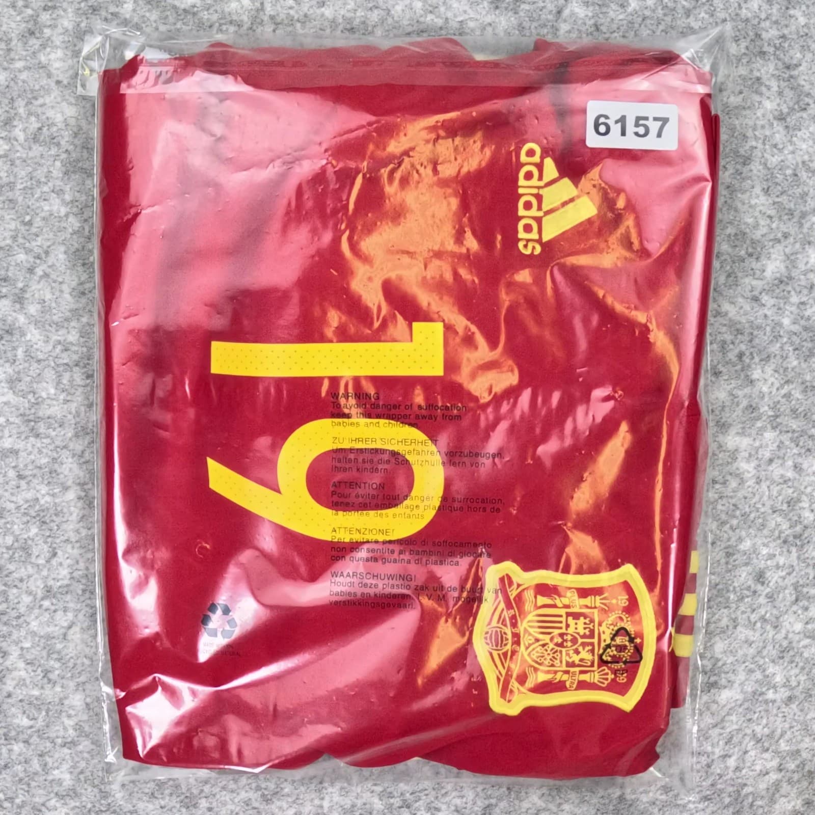 Spain Football Shirt Large Red Home 2016 17 adidas Diego Costa 19 Soccer Jersey photo 6
