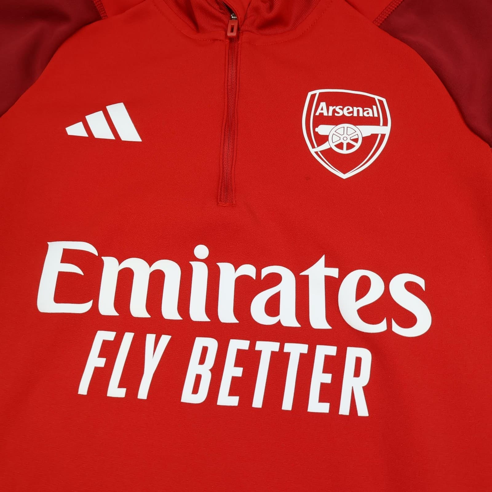 Arsenal Training Top Mens Small Red 2021 2022 Adidas Emirates Soccer Jersey photo 3
