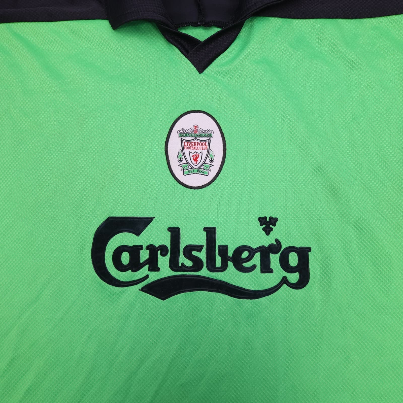 Vintage Liverpool Shirt 2XL Green Goalkeepers Kit 1997 1998 Reebok 46/48" 90s photo 3