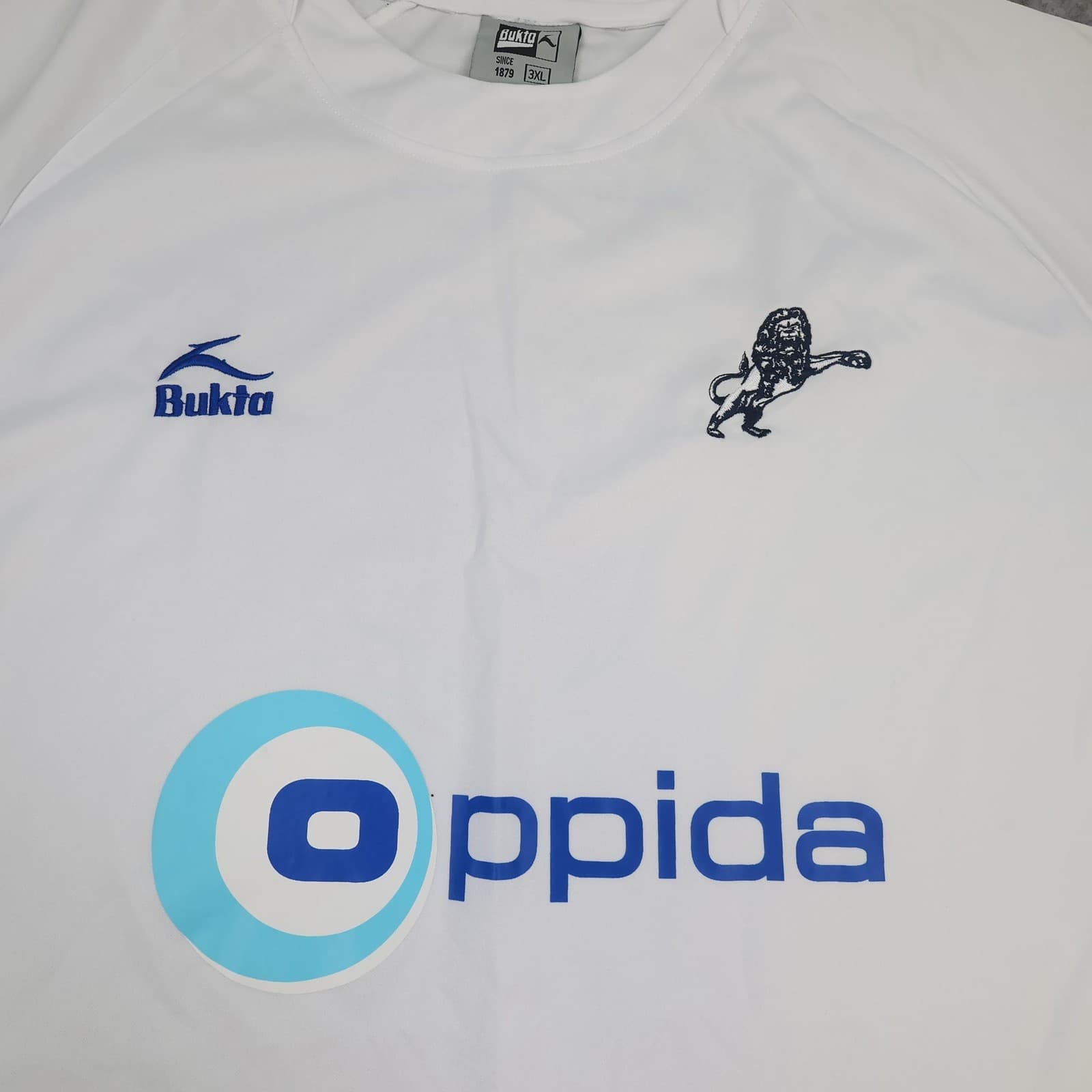 Millwall Shirt Mens 3XL White Away 2007 2008 Bukta Oppida Soccer Jersey photo 3