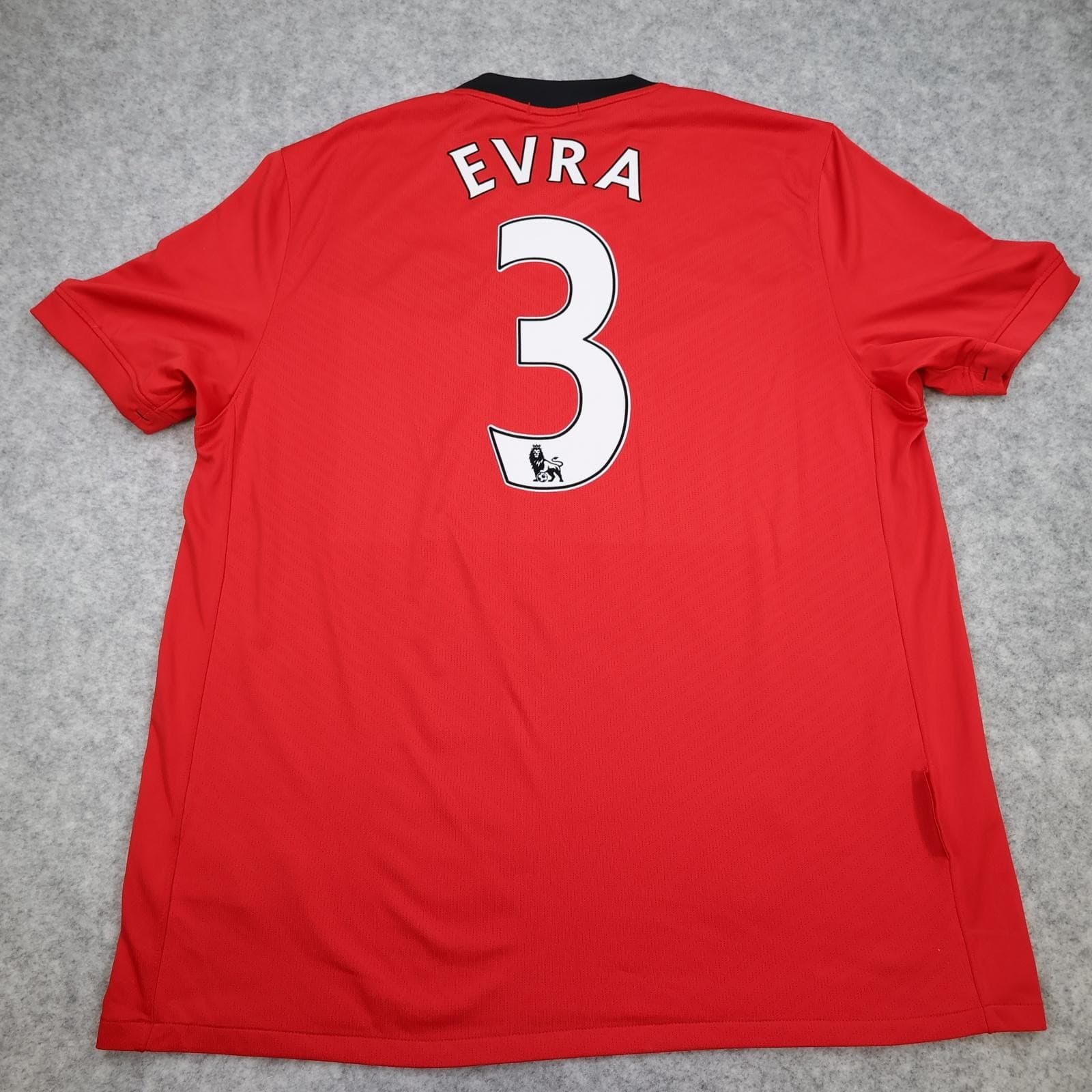 Manchester United Shirt Mens XL Red Home 2009 2010 EPL Football Nike Evra 3