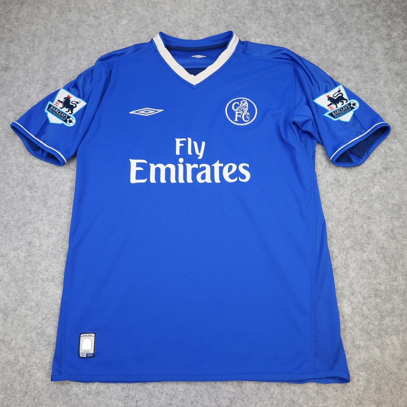 Chelsea Shirt Mens Medium Blue Home 2003 2005 Football Umbro Makelele 4 Jersey photo 2