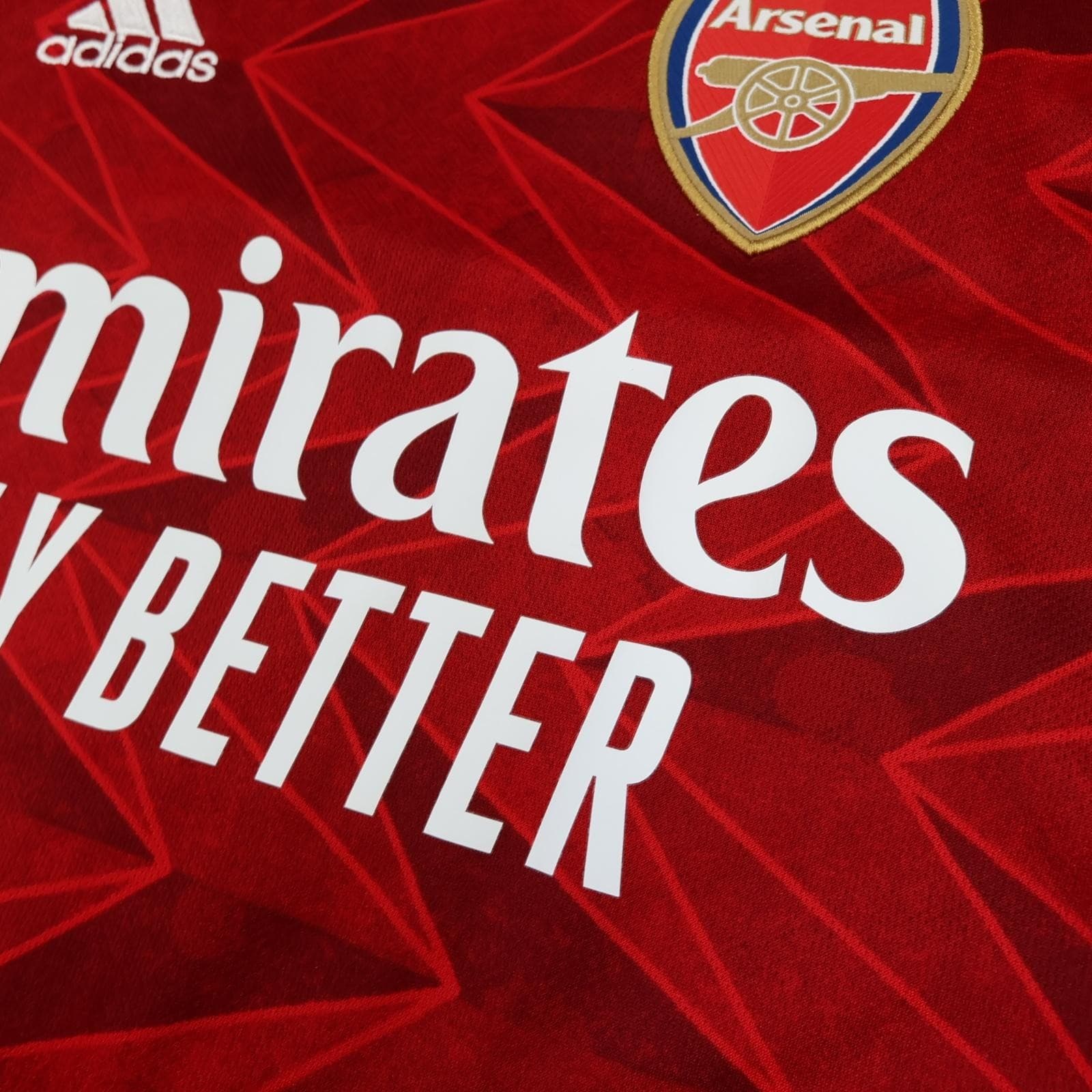 Arsenal Shirt Kids 15-16 Red Home Long Sleeve 2020 2021 Adidas Soccer Jersey photo 5