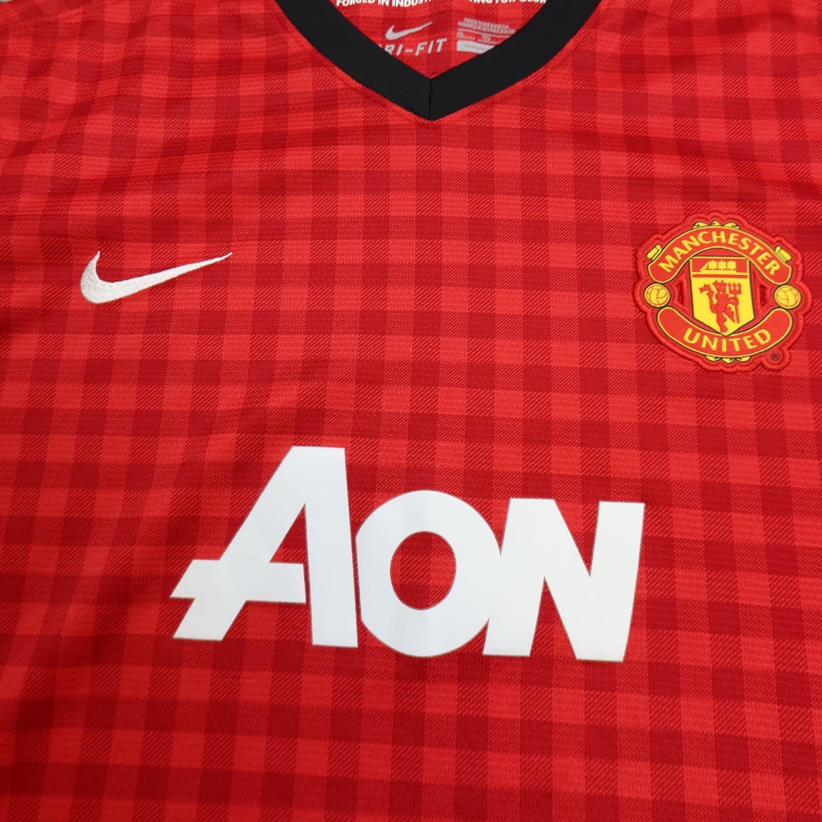 Manchester United Shirt Extra Large Boys Red Kids Home Kit 2012 2013 Nike Jersey photo 3