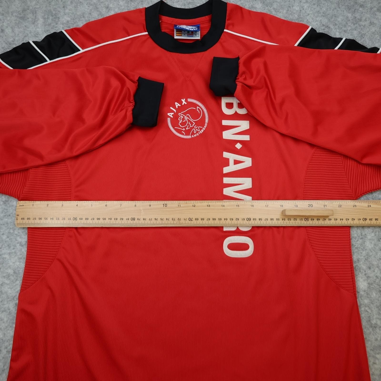 Vintage Ajax Shirt Mens XL Red Training 1998 1999 Umbro ABN AMRO 90s Jersey photo 9