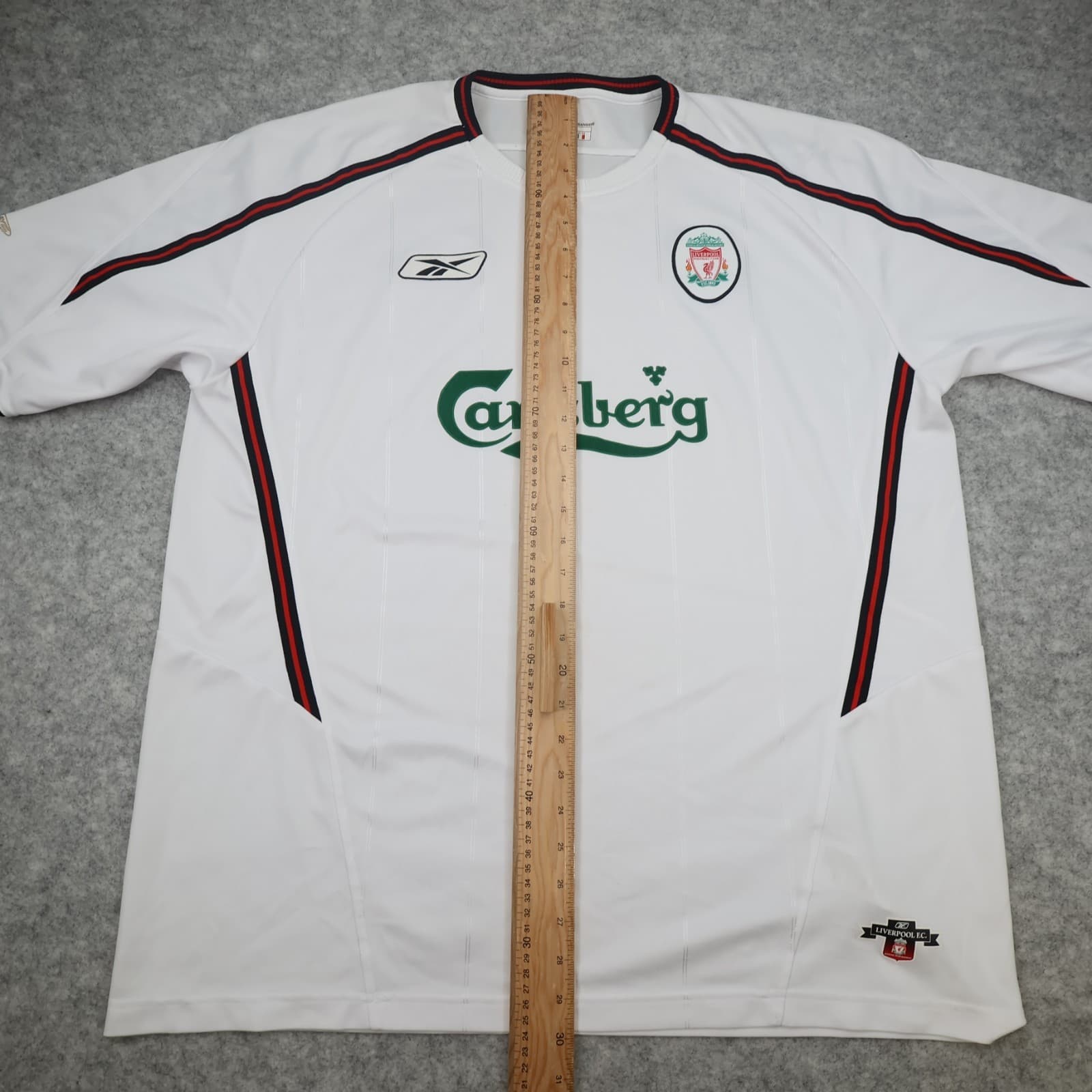 Vintage Liverpool Shirt 2XL White Away Kit 2003 2005 Reebok Jersey 46/48" photo 13