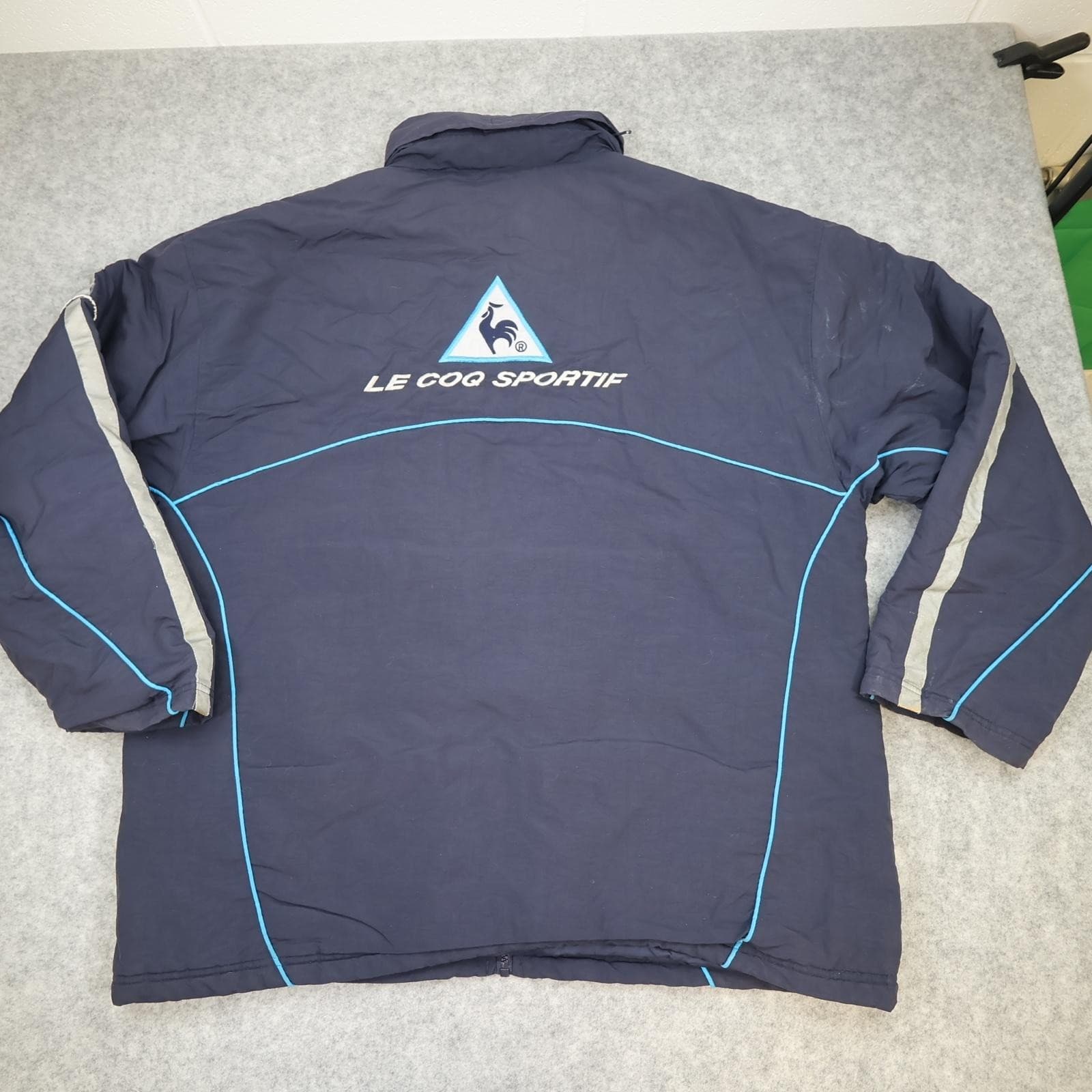 Vintage Manchester City Jacket Mens 2XL Navy EPL 2002 2003 Le Coq Sportif Eidos photo 3