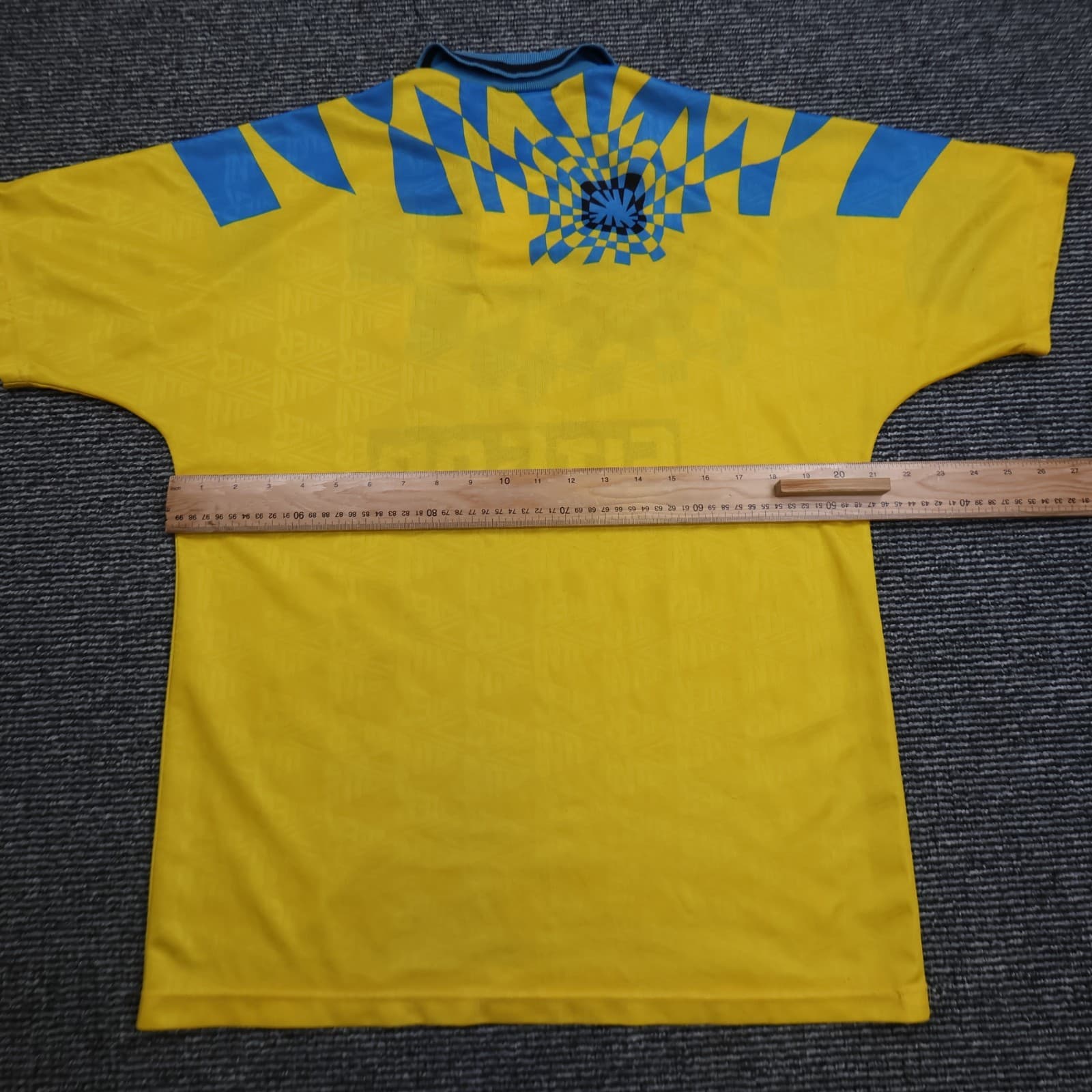 Vintage Inter Milan Shirt Yellow Third Umbro Football Soccer Jersey 1991 1992 photo 14