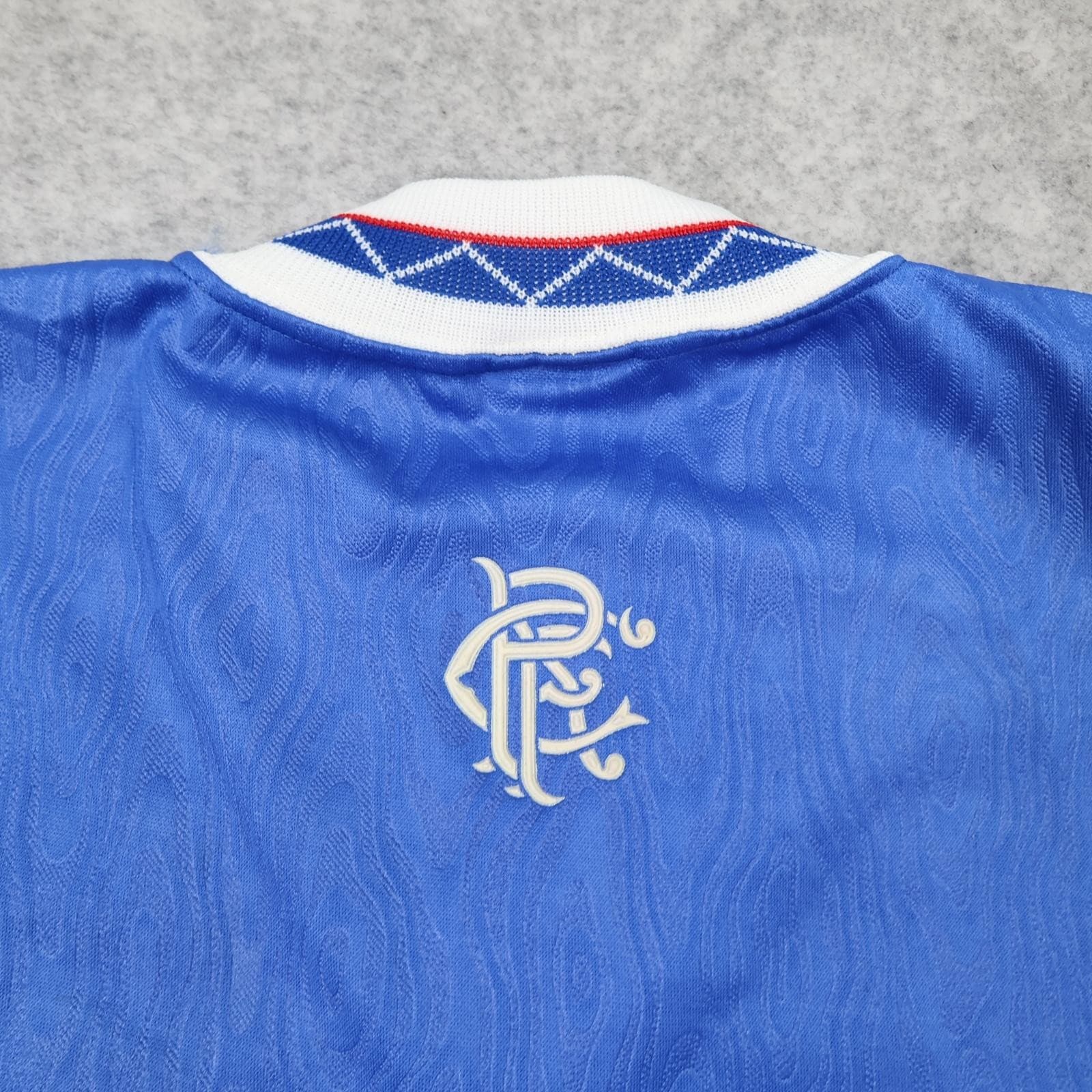 Vintage Rangers Shirt Mens Medium Blue Home 1990 1992 Admiral McEwan's Lager photo 13