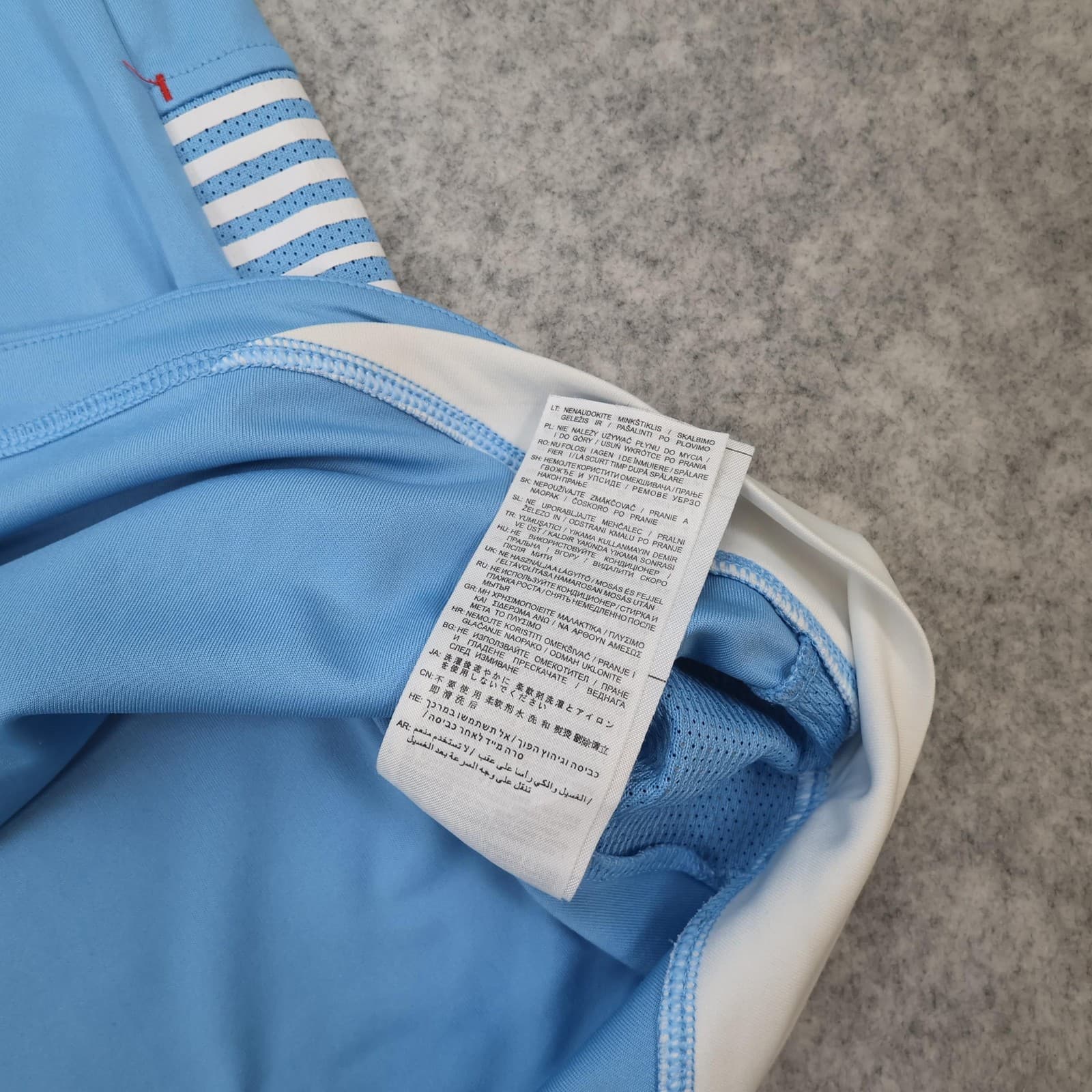 Stoke City Away Shirt 2XL Blue 2017 2018 EPL Soccer Macron Shaqiri 22 Jersey photo 12