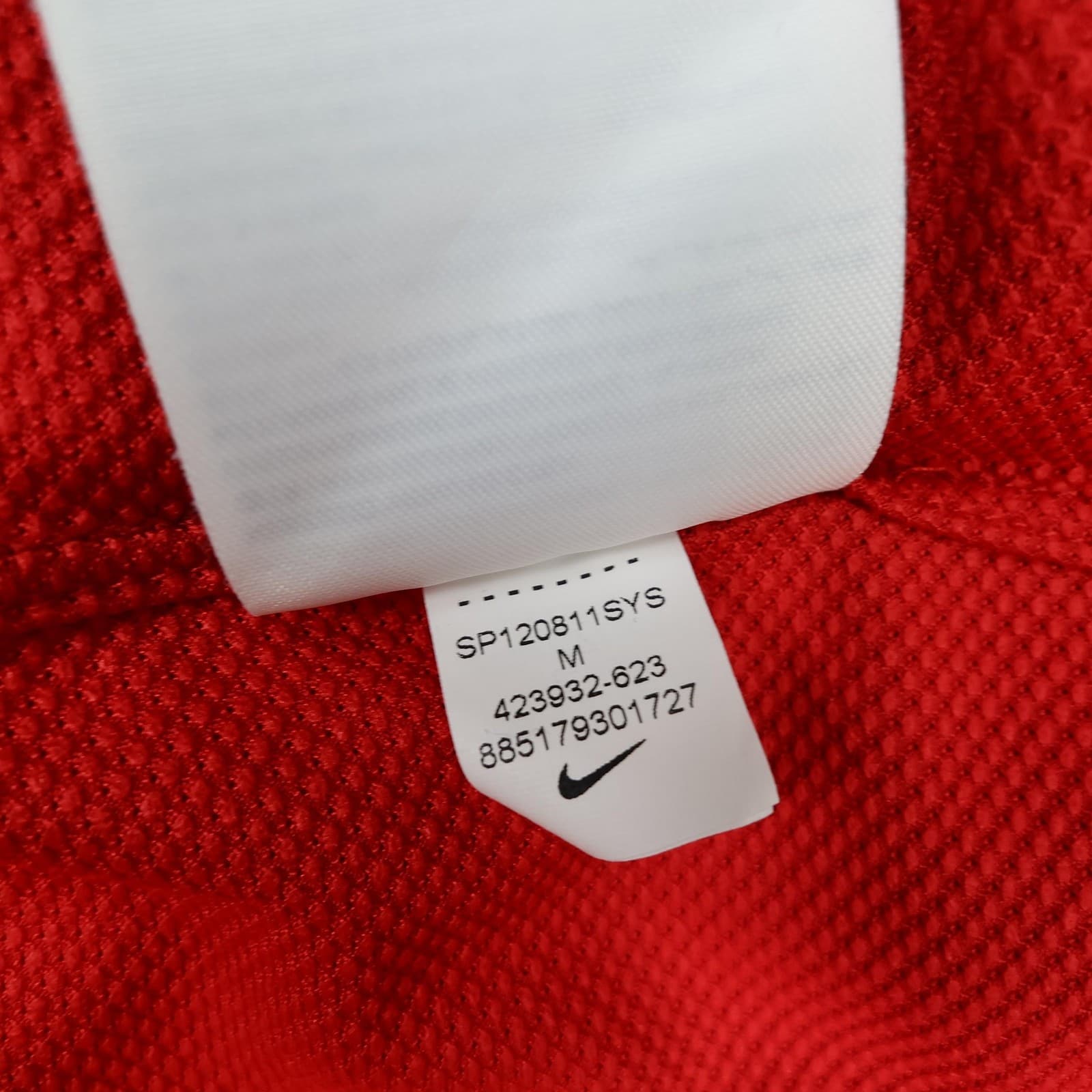 Manchester United Shirt Mens Medium Red Home 2010 2011 Nike Soccer Phil Jones 4 photo 16