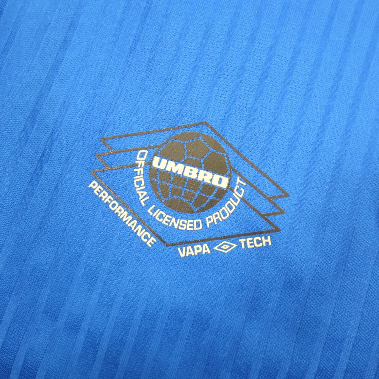 Vintage Manchester United Shirt 2XL Blue Third Kit 1996 1998 Umbro Soccer Jersey photo 4