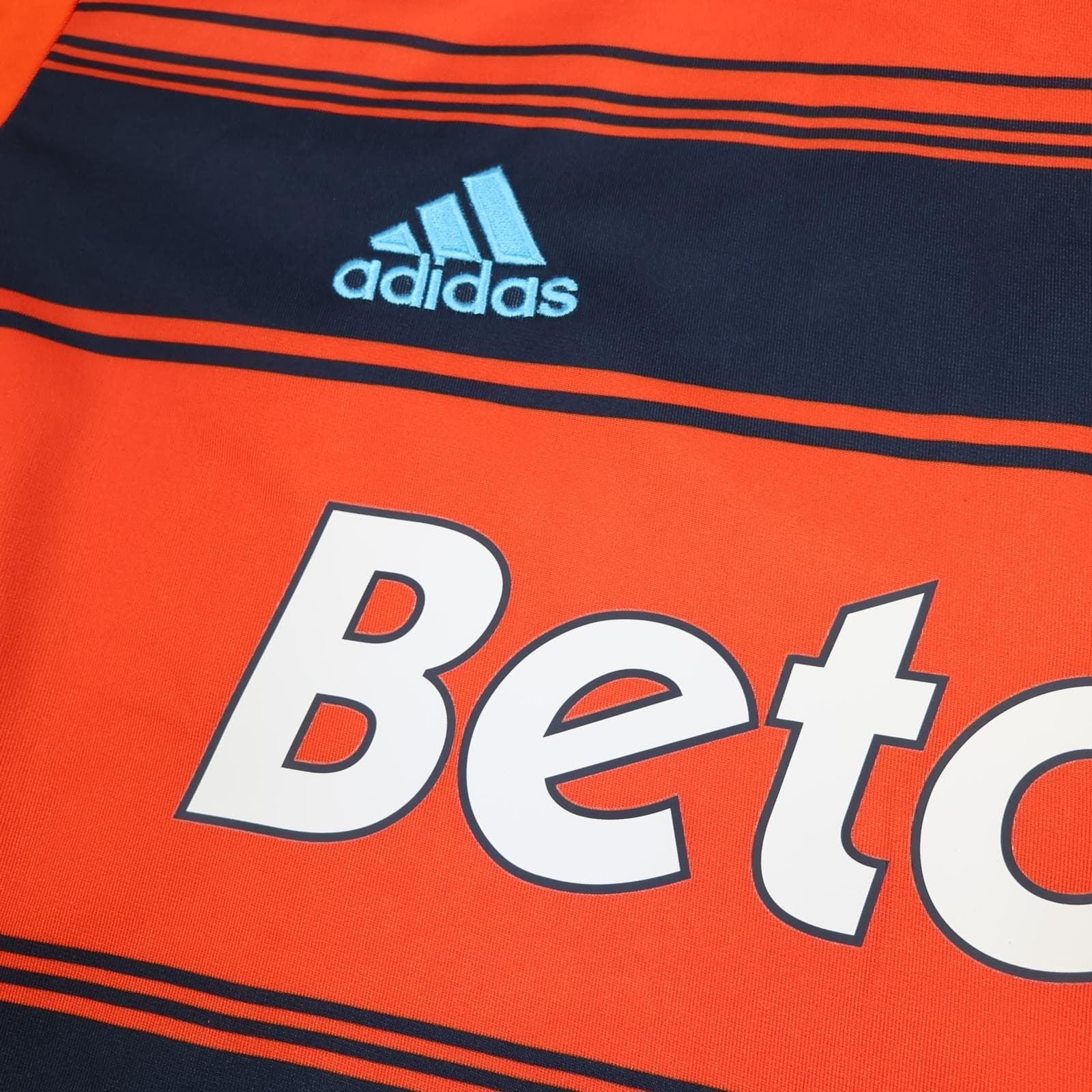 Olympique Marseille Shirt Mens Large Orange 3rd 2011 2012 Adidas Soccer Jersey photo 4