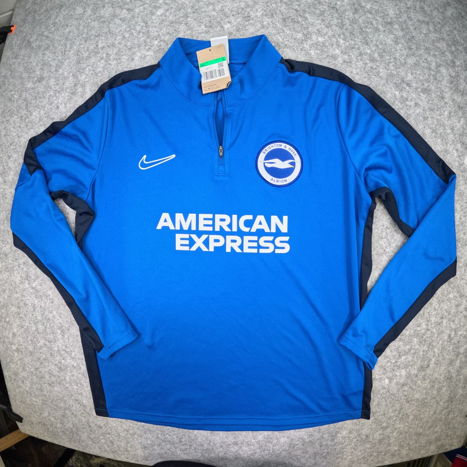 Brighton and Hove Albion Training Top Extra Large Blue Nike 1 4 Zip DR1352-463
