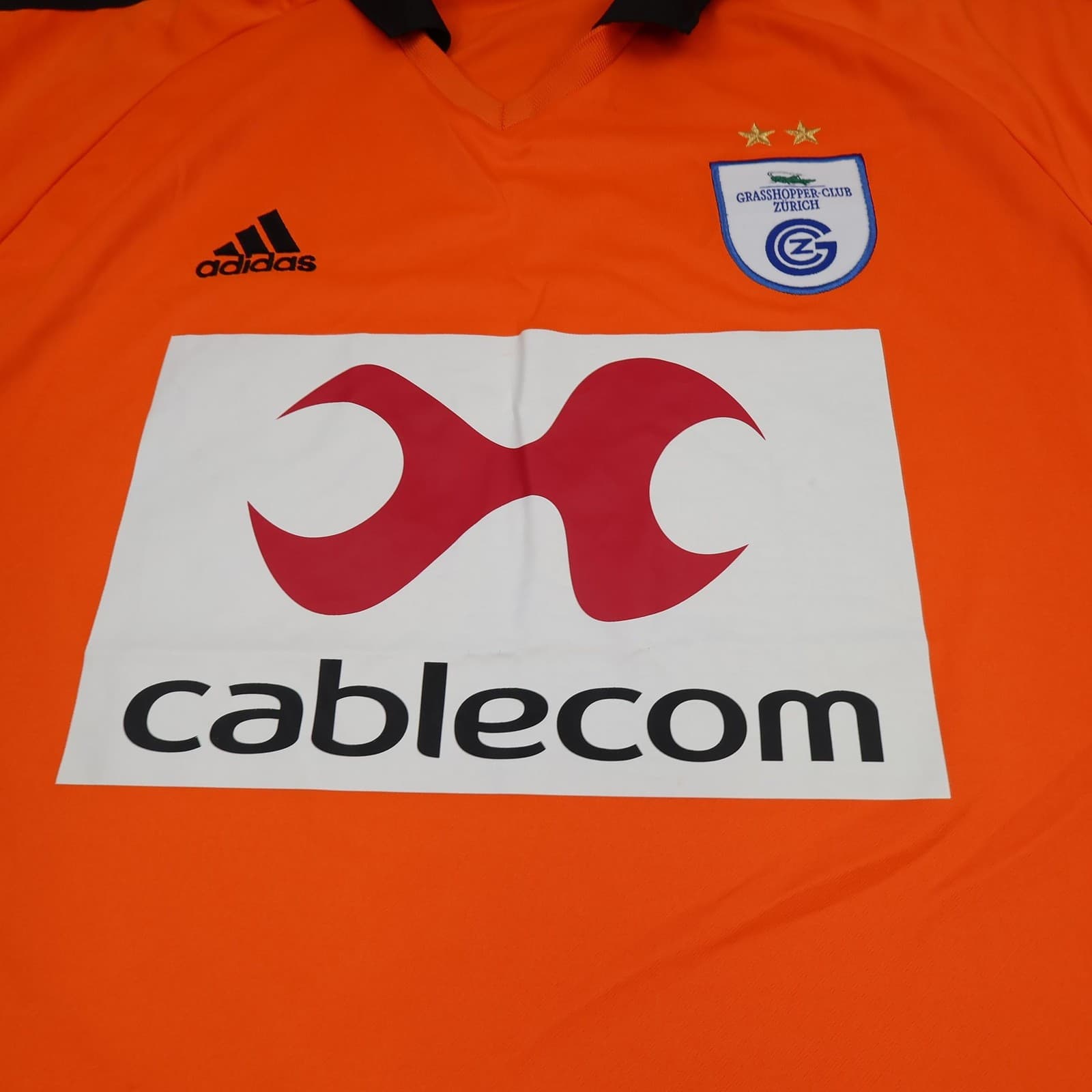 Vintage Grasshoppers Club Zurich Shirt 2002 2004 Away 2XL Adidas Soccer Jersey photo 7