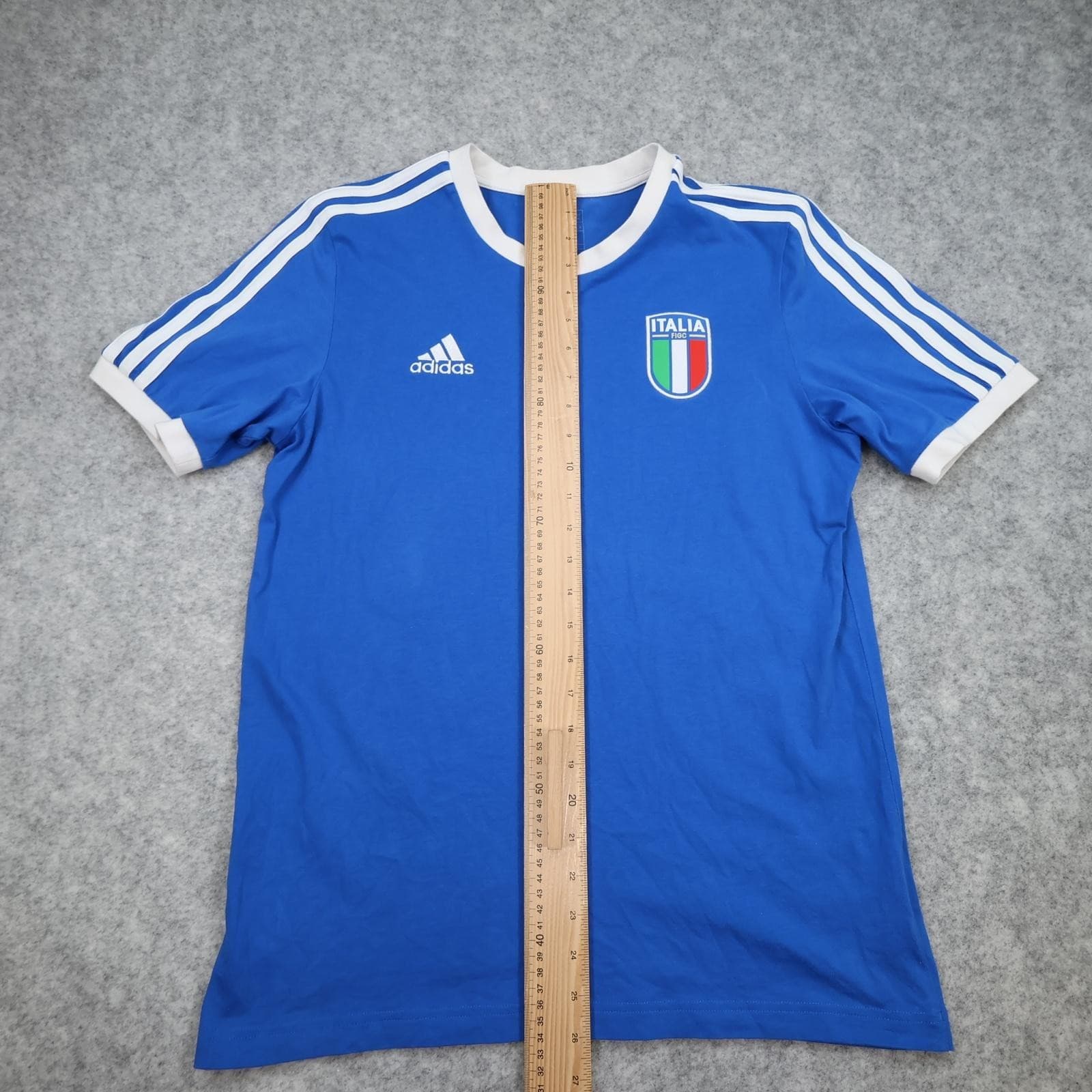 Italy Home Shirt Mens Small Blue 2022 Football Adidas Italia FIGC Top Jersey photo 10