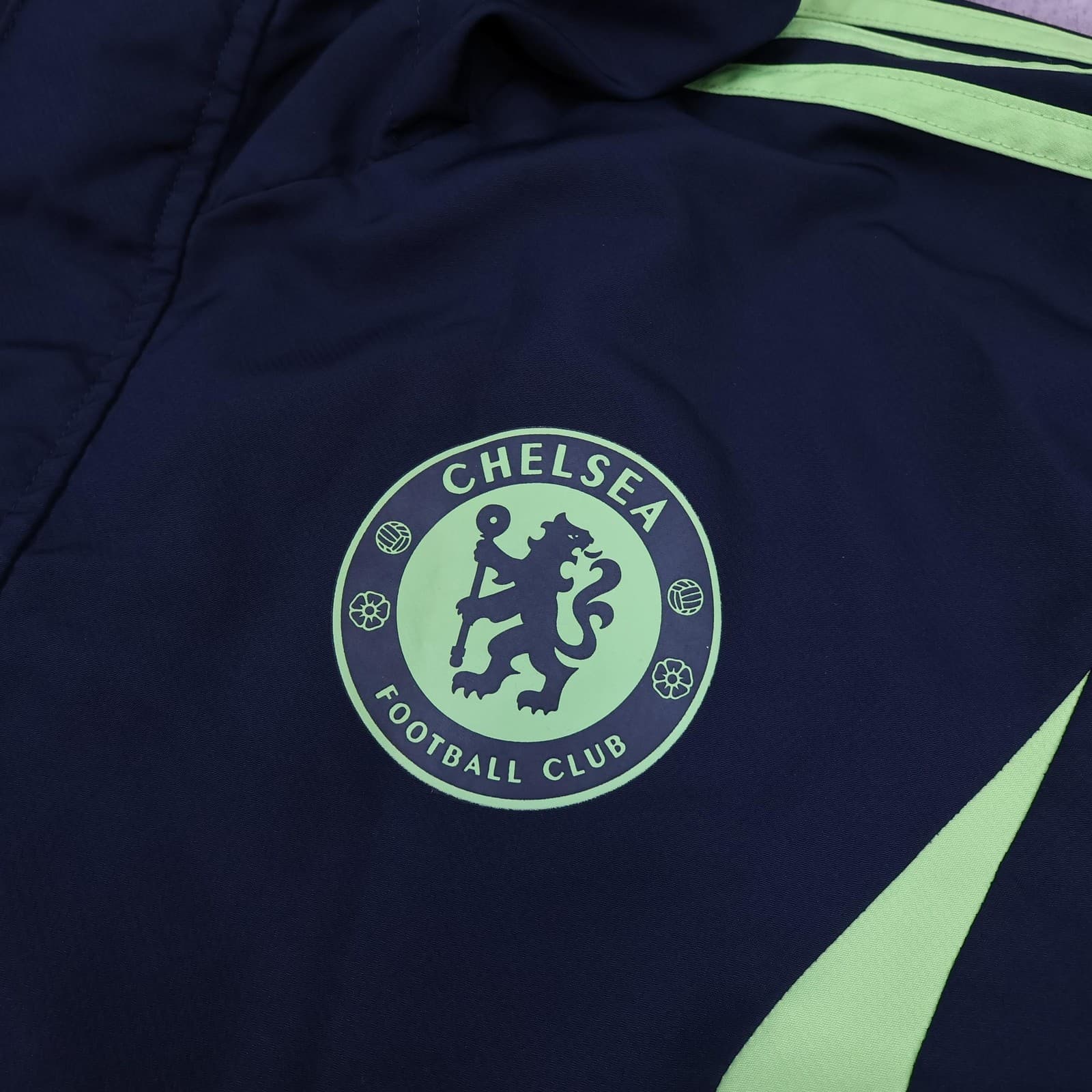 Chelsea Jacket Mens Large Navy 2010 2011 EPL Football Adidas Champions League photo 4
