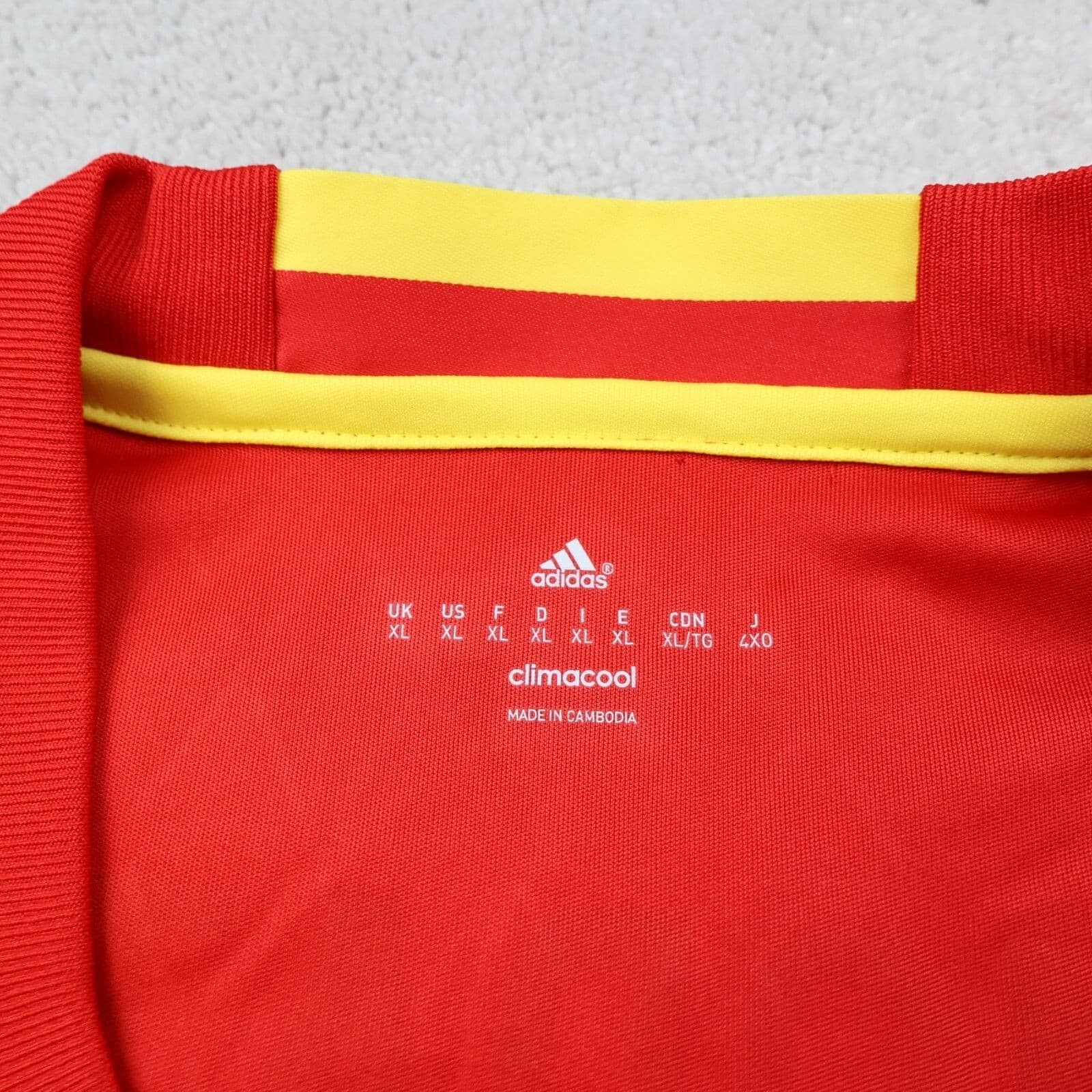 Spain Football Shirt Extra Large Red Home Adidas 2016 2017 España Jersey Morata photo 4