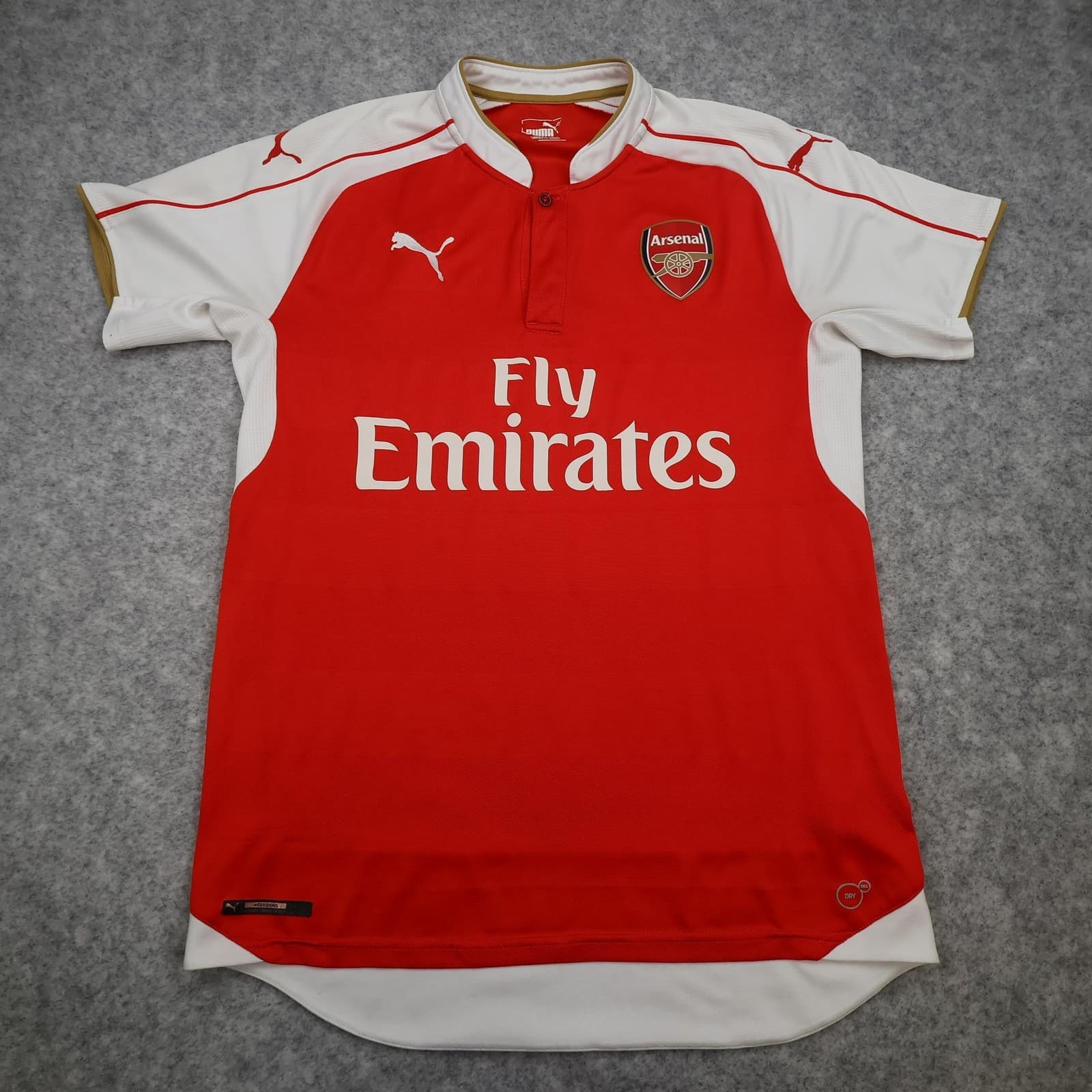 Arsenal Shirt Mens Medium Red Home 2015 2016 Football Puma Soccer Jersey