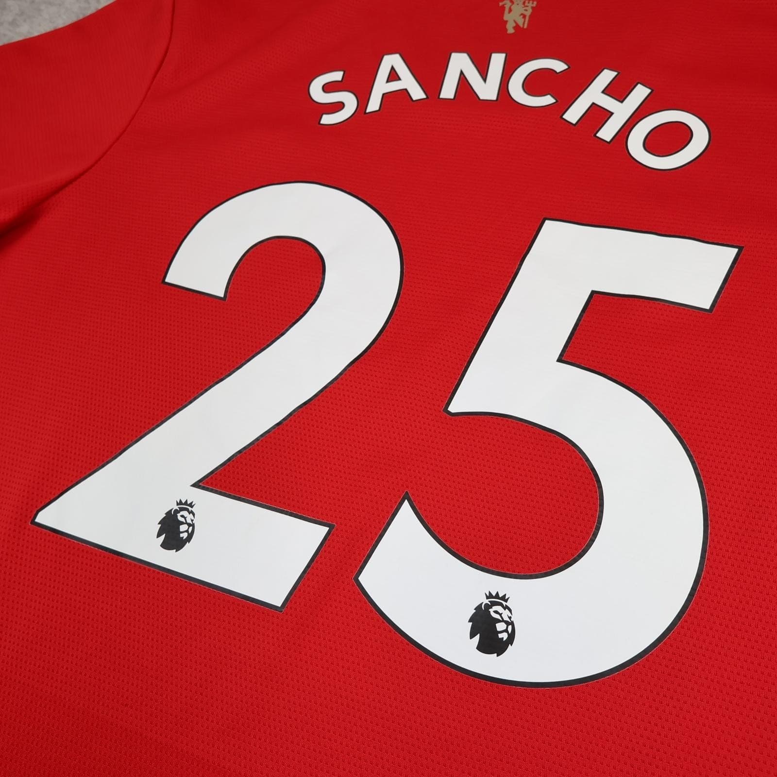 Manchester United Shirt Mens 2XL Red Home 2021 2022 Football Adidas Sancho 25 photo 10