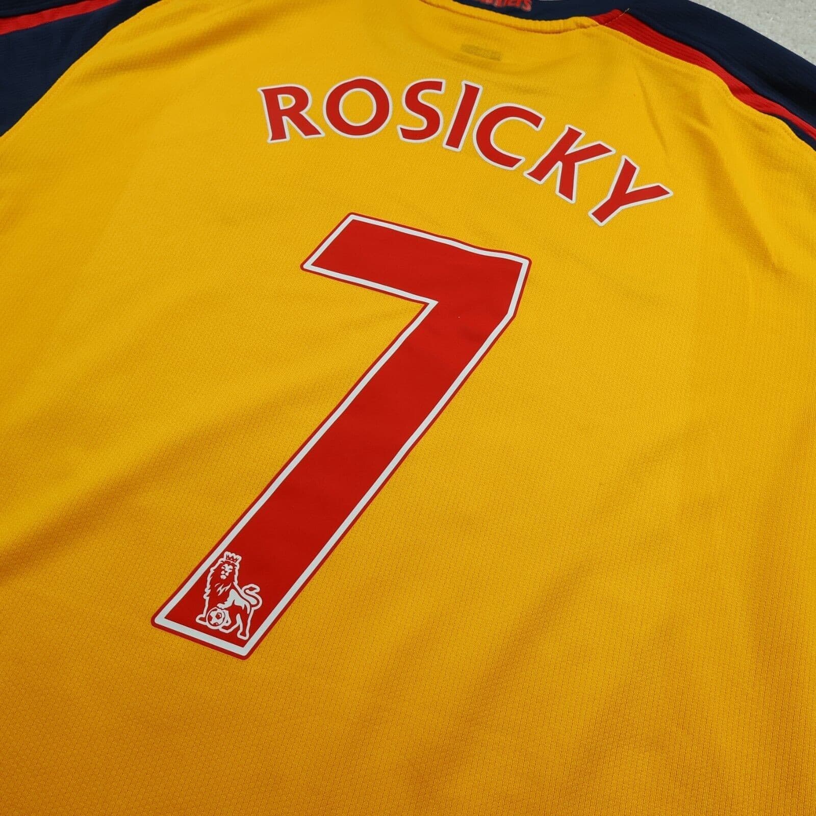 Arsenal Shirt Large Yellow Away Kit 2008 2009 Nike Soccer Jersey Tomas Rosicky 7 photo 8