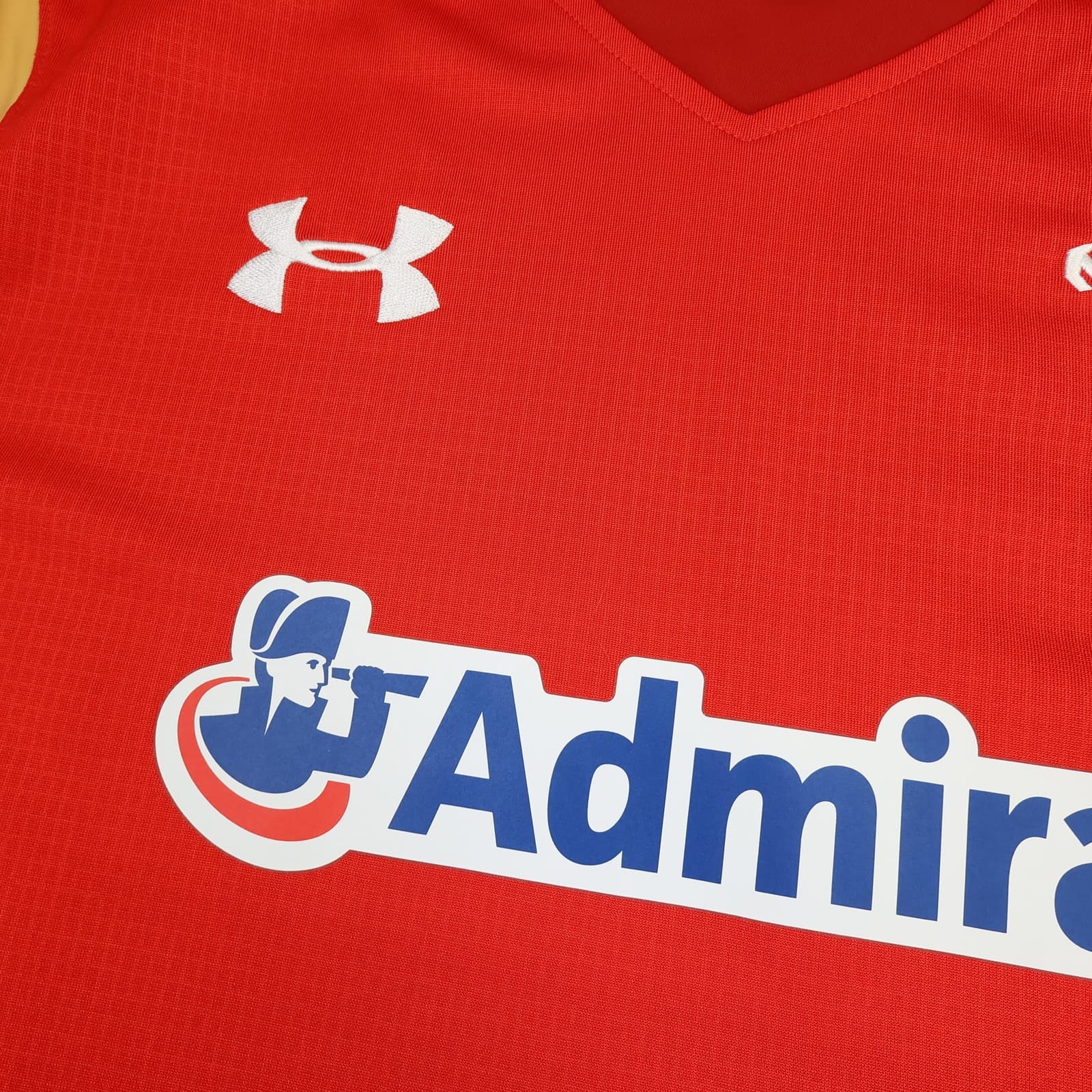 Wales Rugby Shirt Mens Large Red Rugby Union Under Armour Admiral 2016 Jersey photo 4