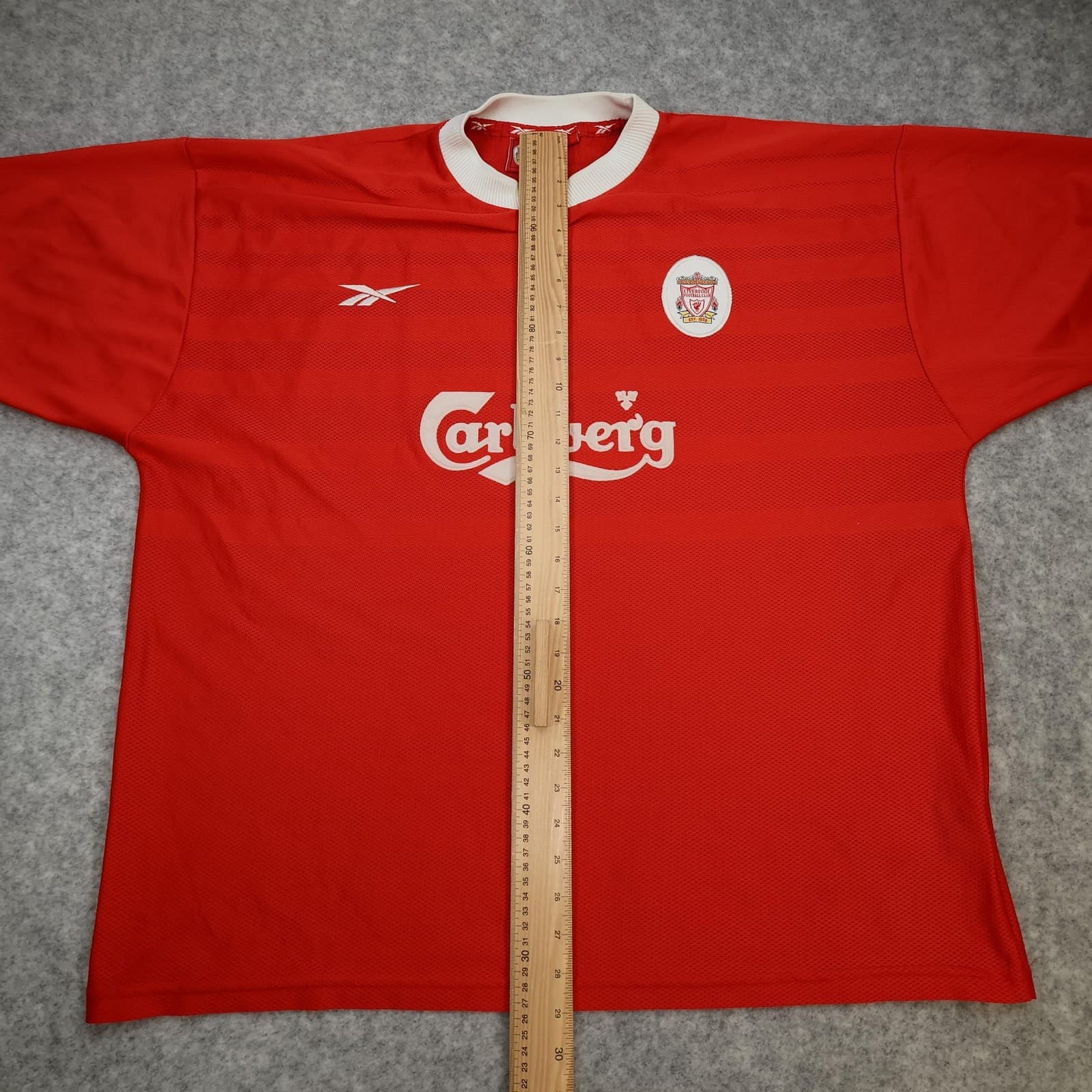 Vintage Liverpool Shirt Mens 2XL Red Home 1998 2000 Reebok Carlsberg Jersey photo 12