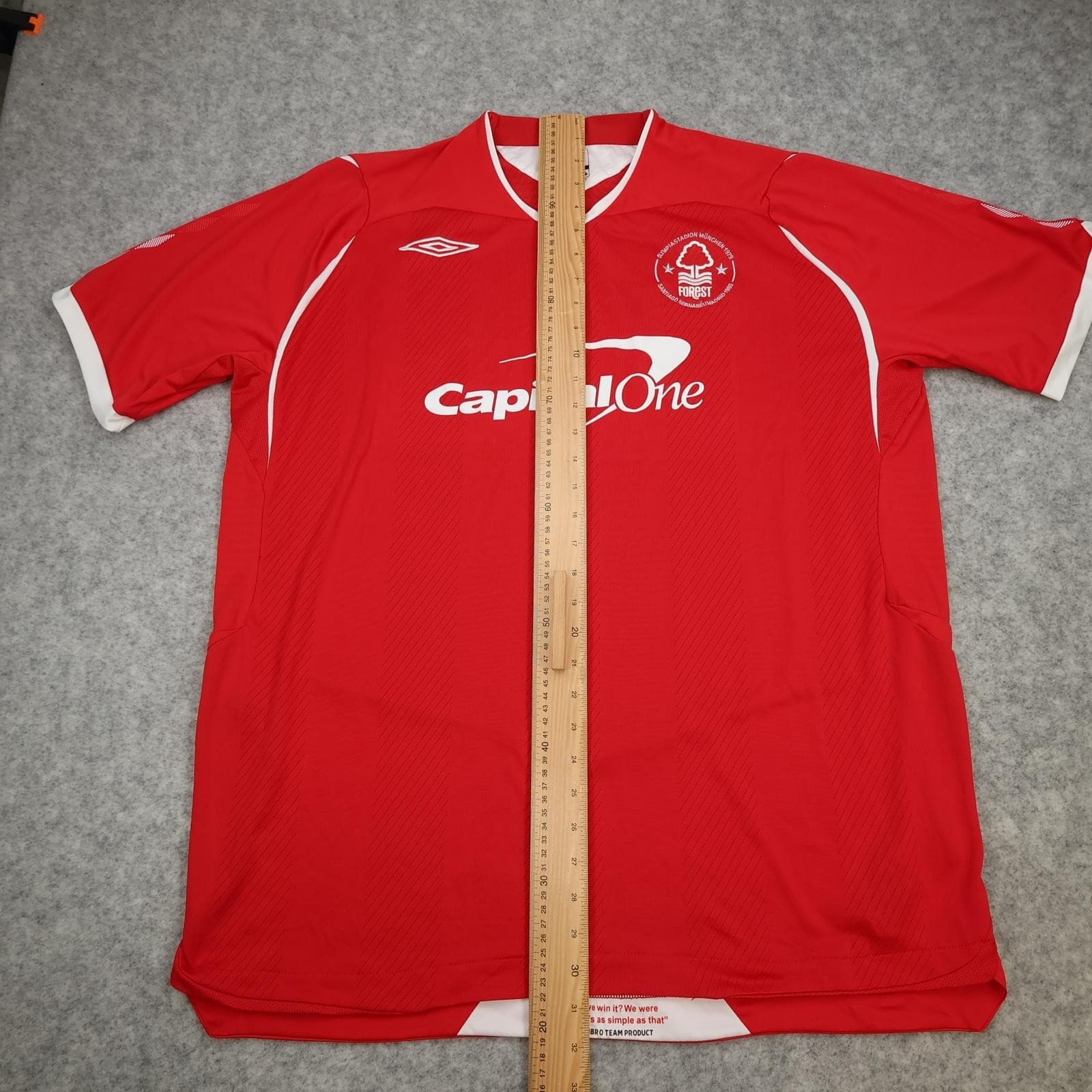 Nottingham Forest Shirt Mens 2XL Red Home 2008 2009 Umbro Capital One Jersey photo 14