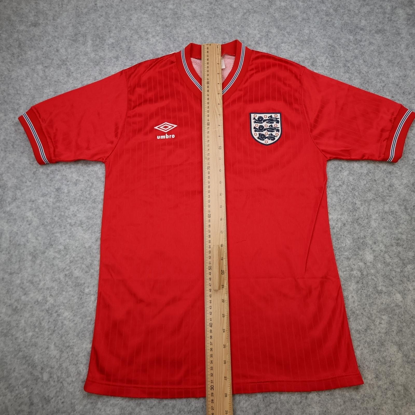 Vintage England Away Shirt Mens Medium Red 1984 1987 Umbro Made In England photo 10
