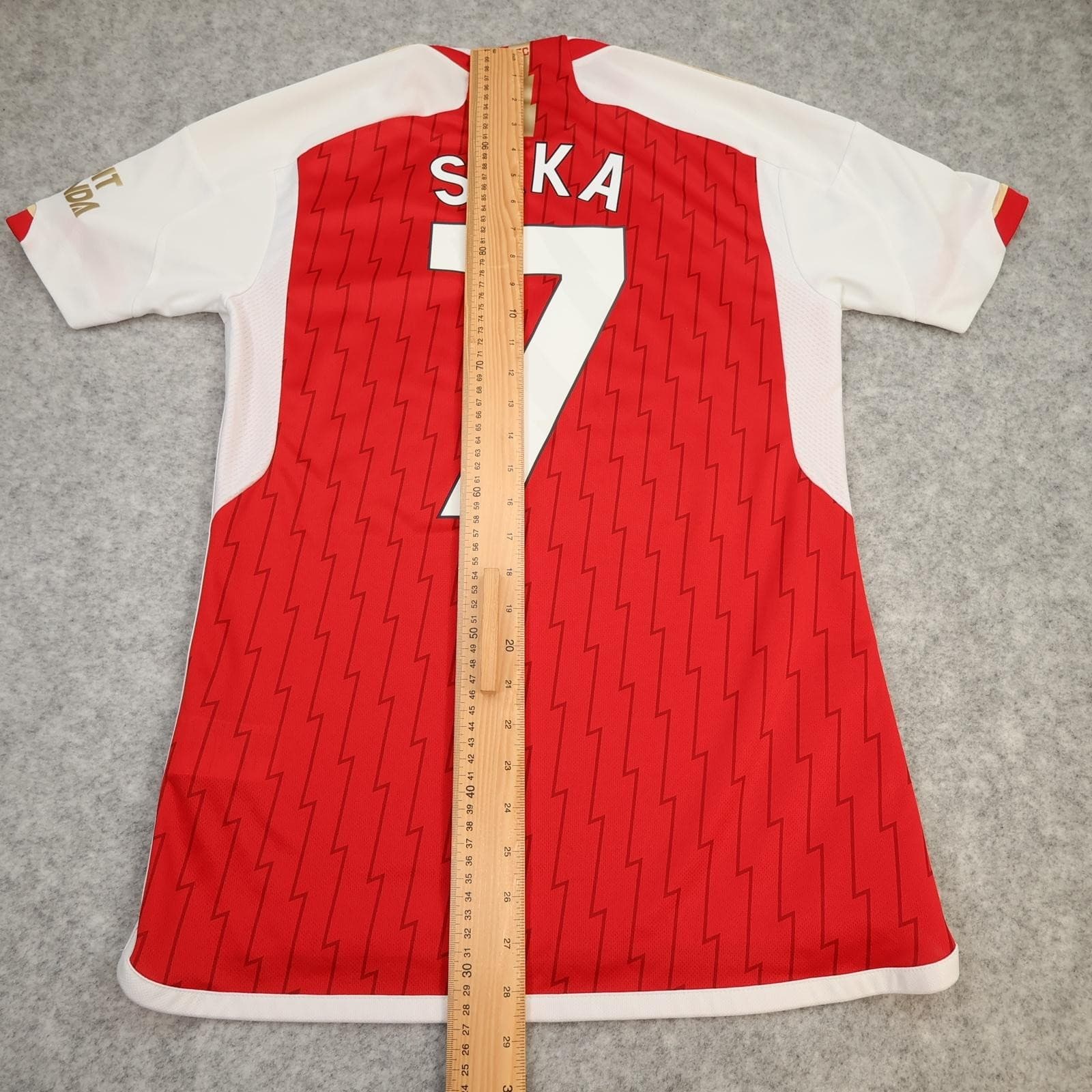Arsenal Shirt Mens Small Red Home EPL 2023 2024 Adidas Emirates Saka 7 Jersey photo 13