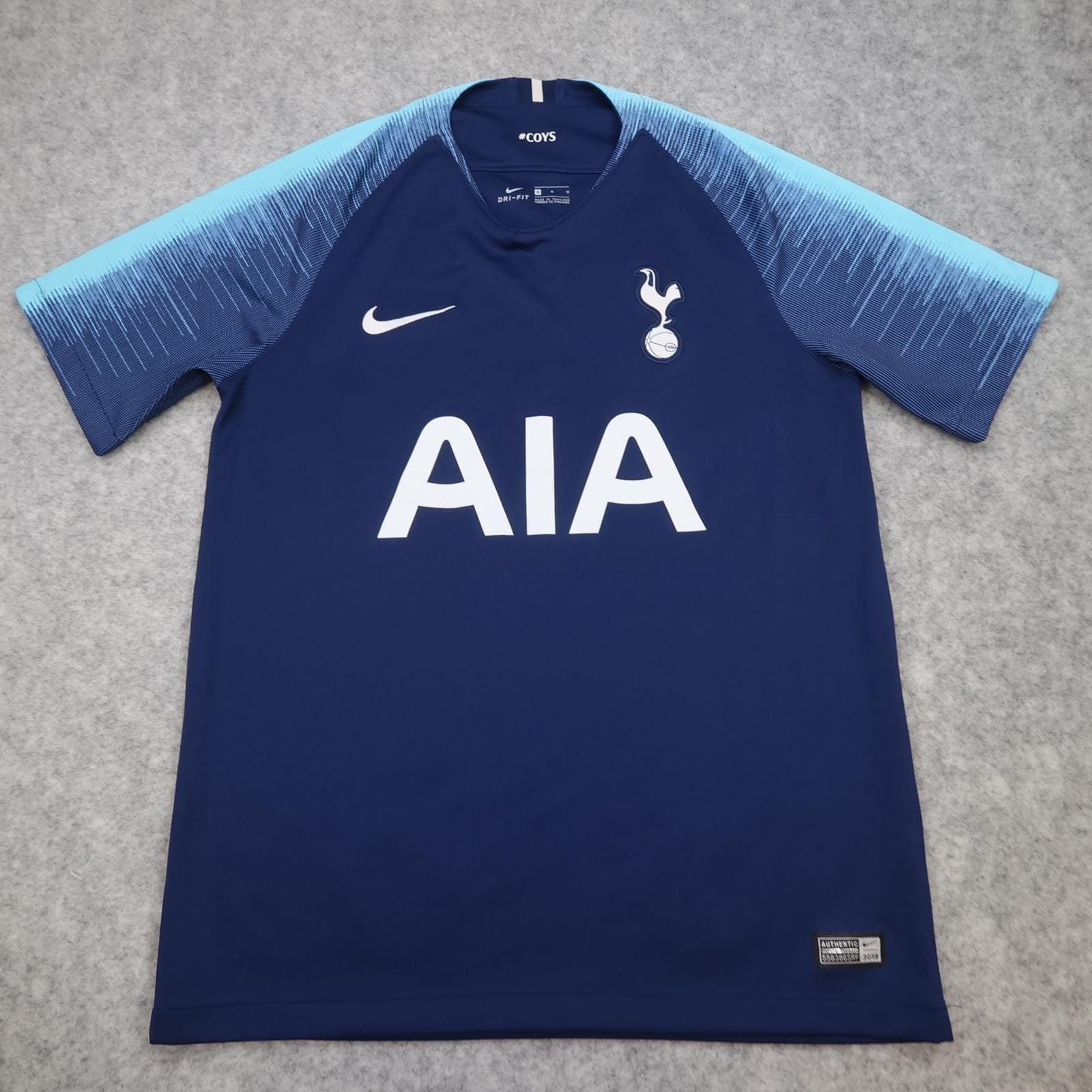 Tottenham Hotspur Shirt Mens Medium Blue Away 2018 2019 Football Nike AIA