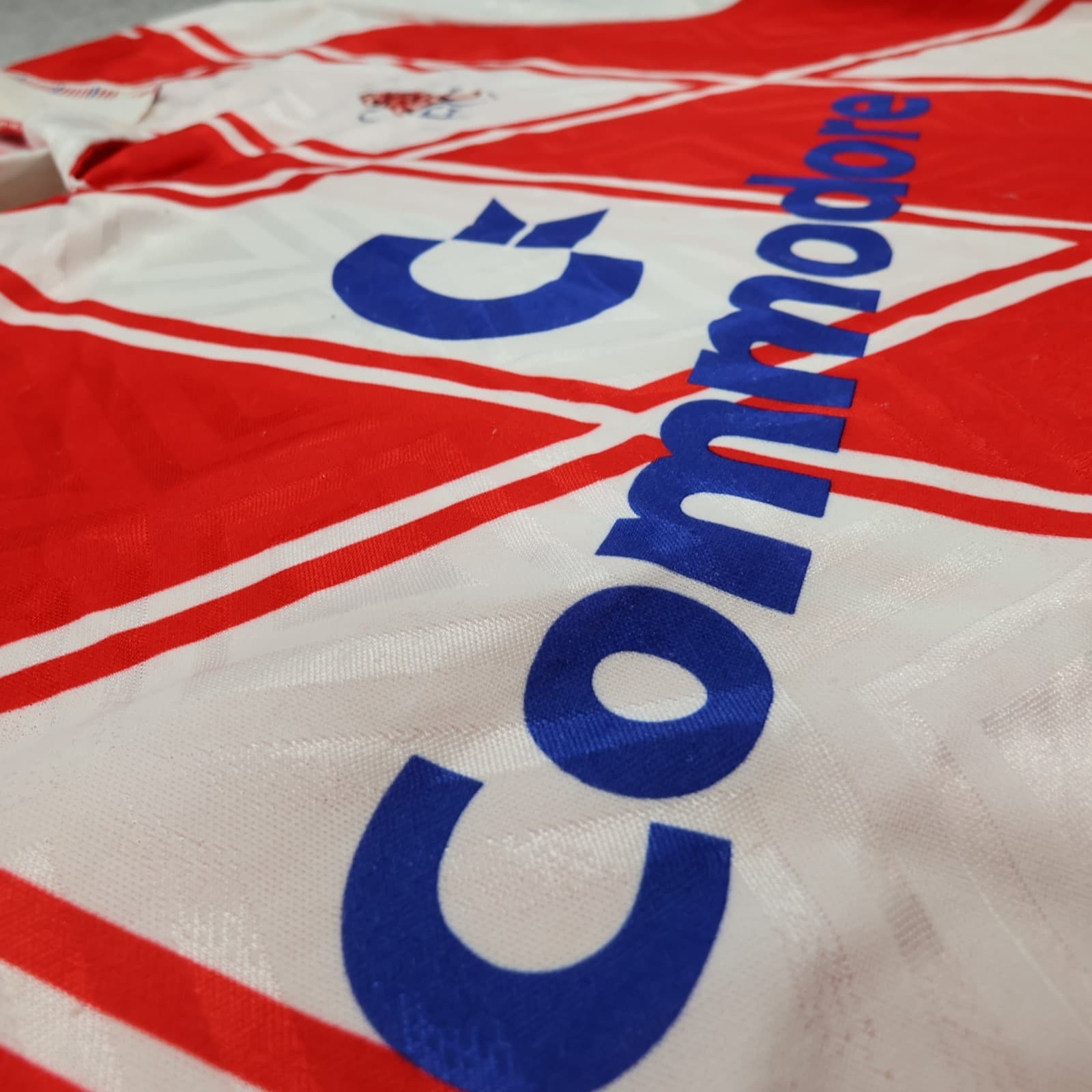 Vintage Chelsea Shirt Extra Large Red Away Kit 1990 1992 Jersey Commodore photo 6