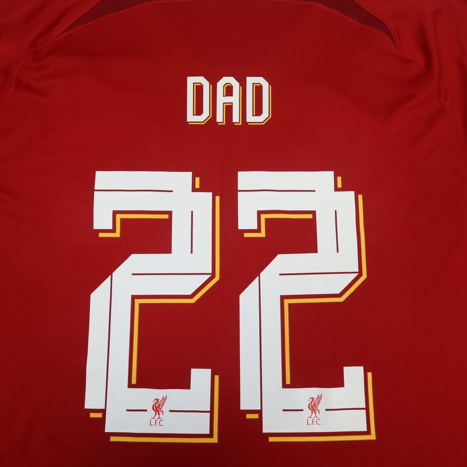 Liverpool Shirt Mens 3XL Red Home 2022 2023 Football Nike Dad 22 Soccer Jersey photo 3
