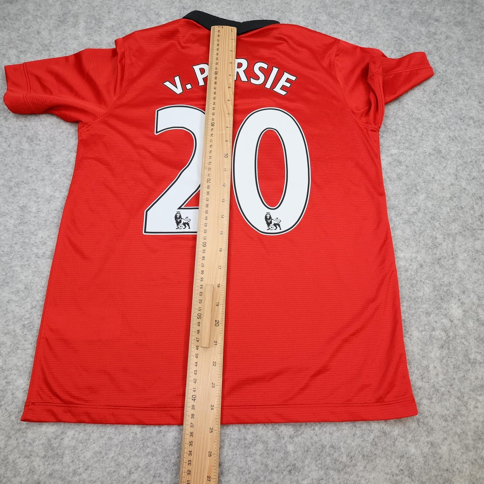 Manchester United Shirt Kids 14-15 Red 2013 2014 Nike Soccer Jersey V Persie 20 photo 12