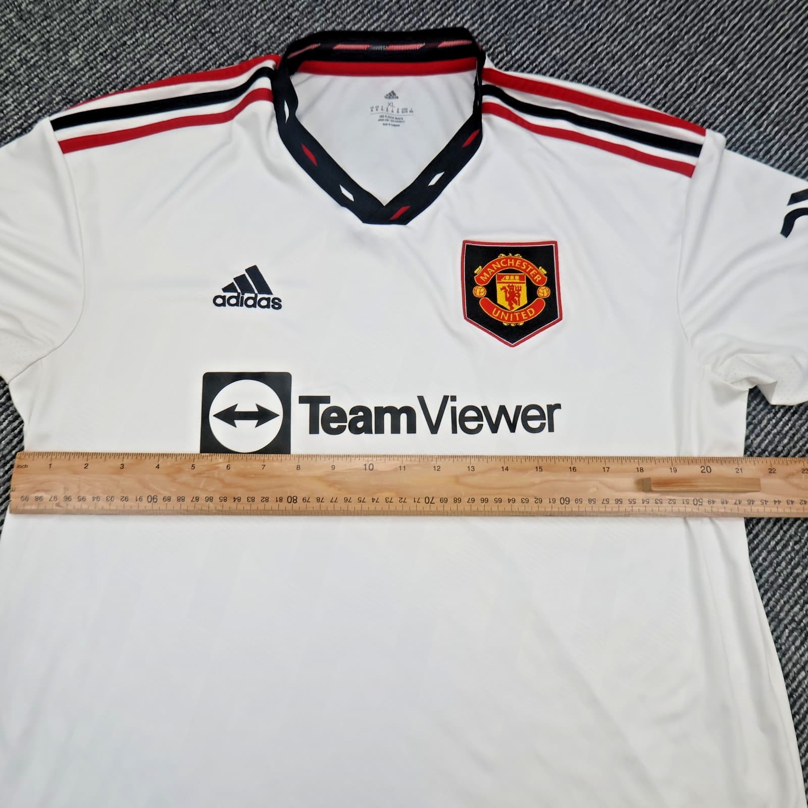 Manchester United Extra Large Medium White Away Kit 2022 2023 Adidas Jersey photo 10
