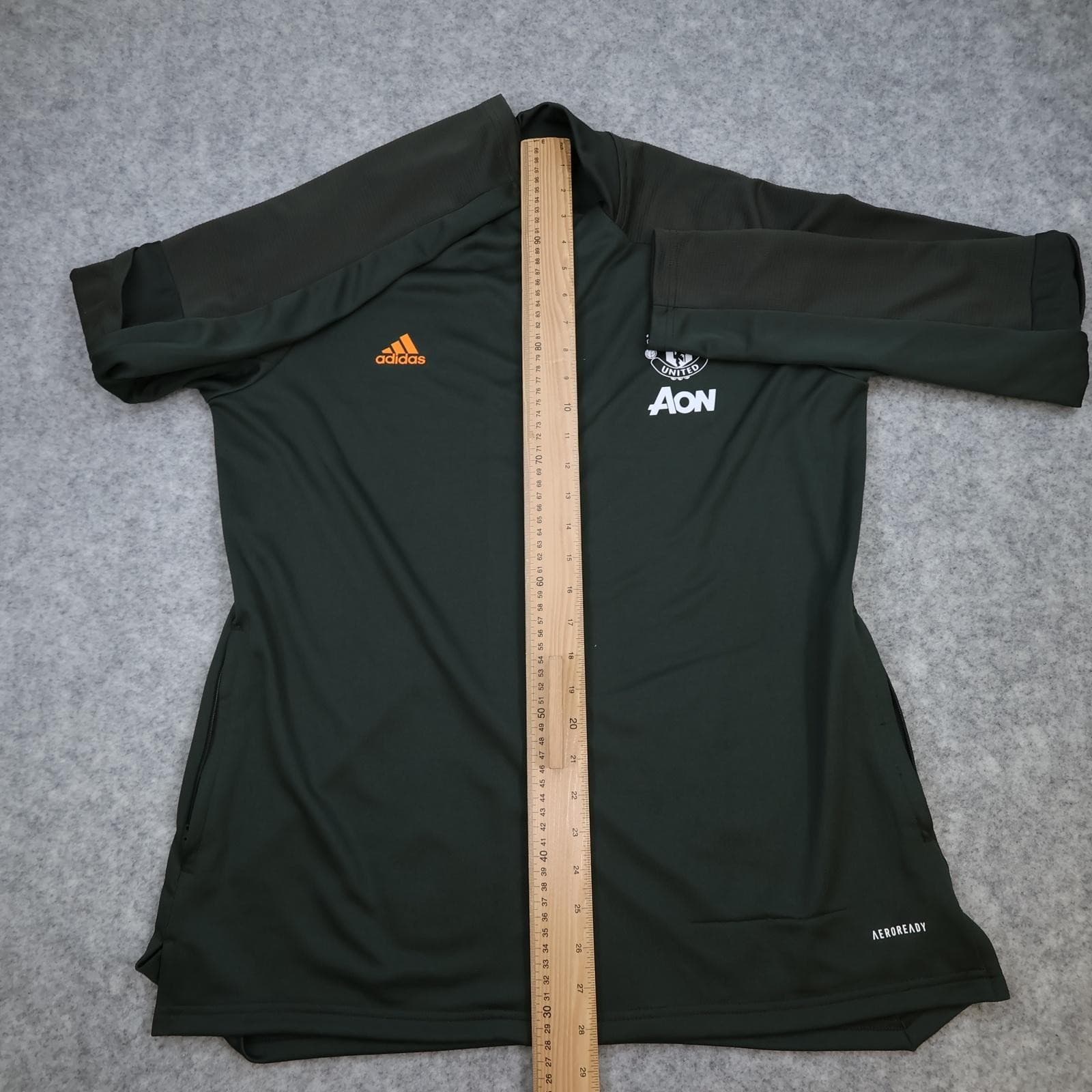 Manchester United Training Jacket Mens XL Green 2020 2021 Adidas Tracksuit photo 11