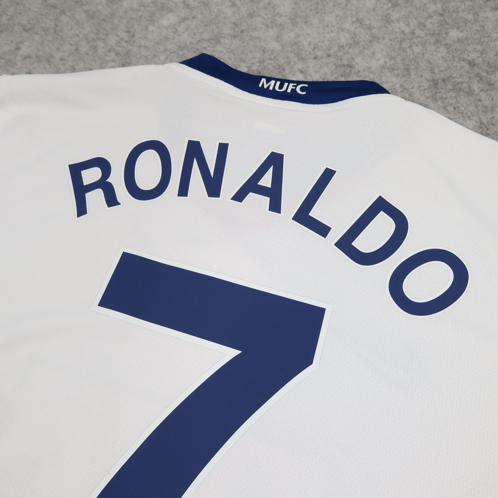 Manchester United Shirt Mens Large White Away 2008 2009 Nike AIG Ronaldo 7 photo 10