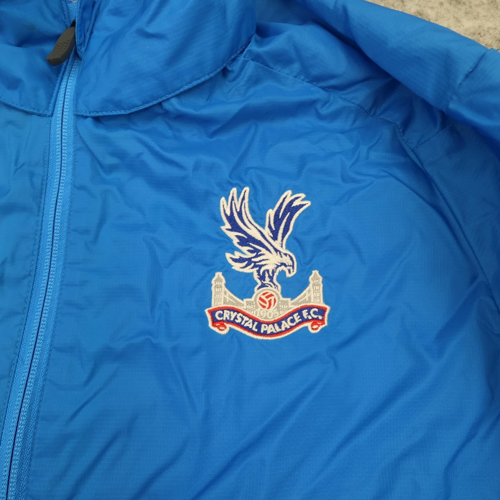 Crystal Palace Jacket Mens Medium Blue EPL 2018 2019 Puma Full Zip Lightweight photo 3