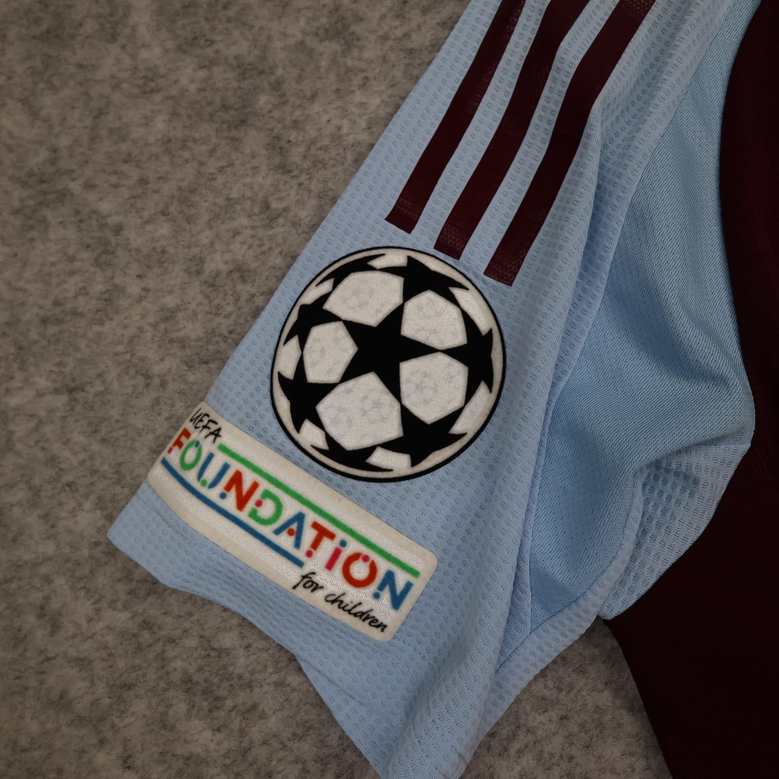 Aston Villa Shirt Mens Medium Red Home 2024 2025 Authentic Football Adidas UCL photo 5
