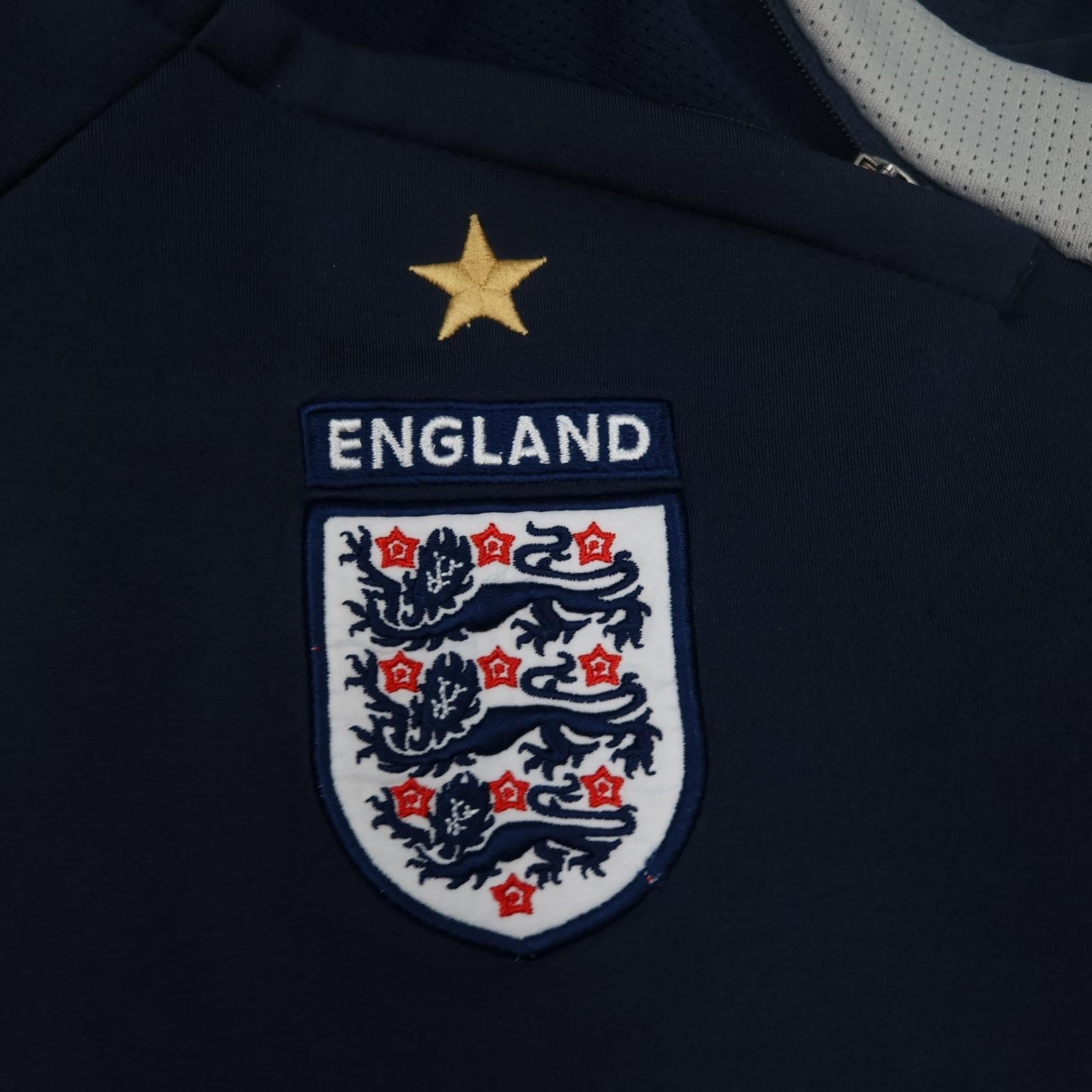 England Training Drill Top Mens 3XL Blue Long Sleeve 2007 2009 Umbro photo 4