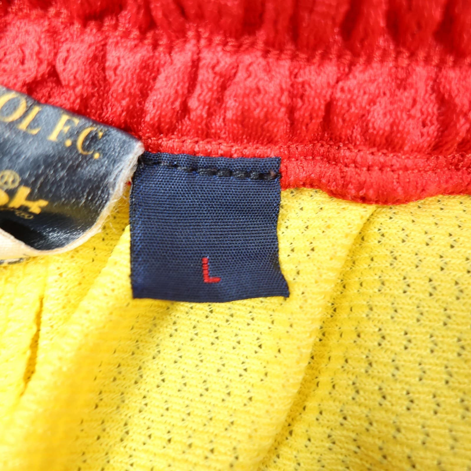 Vintage Liverpool Shorts Mens Large Yellow Red Football Reebok Soccer 1997 1999 photo 8